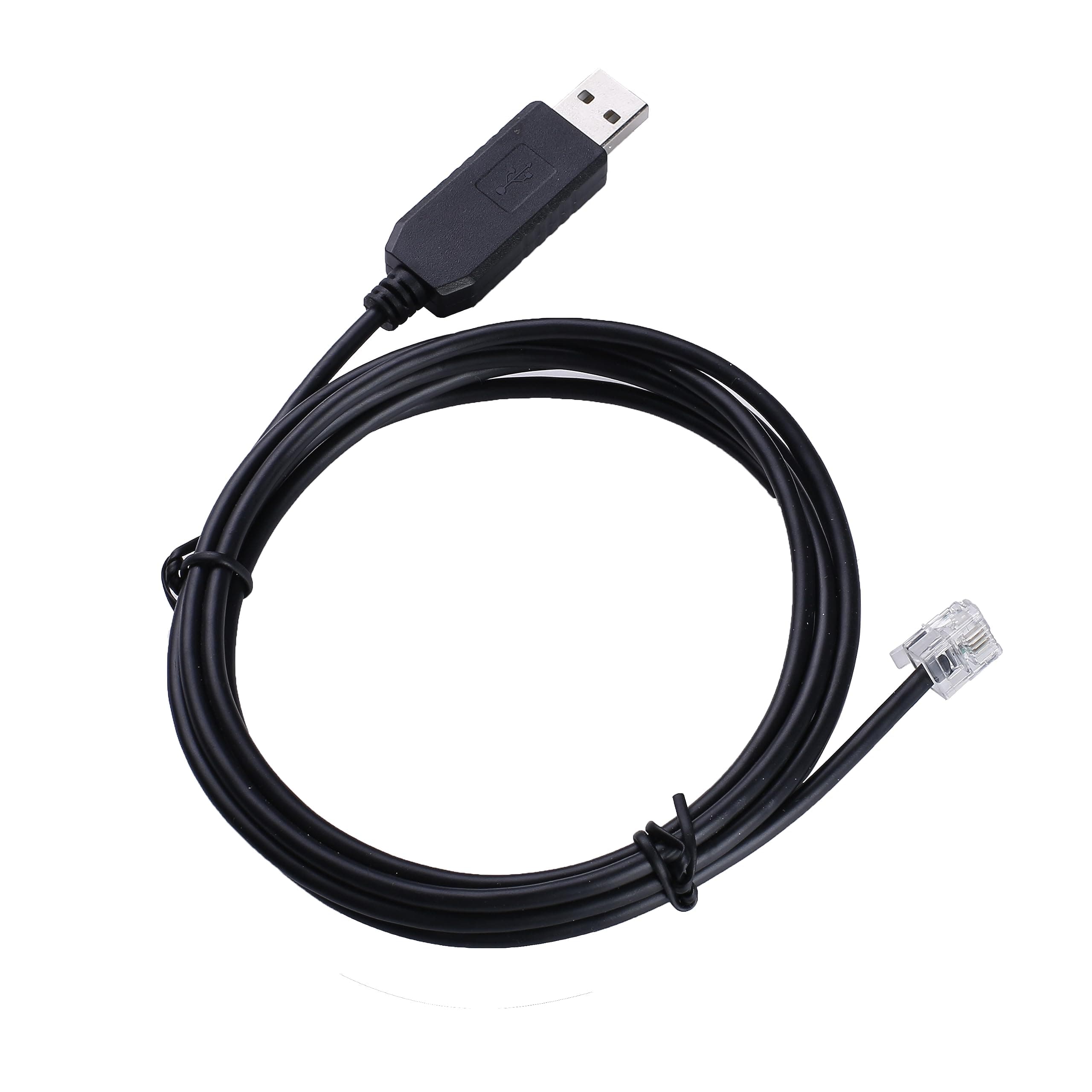 Ioptron Equatorial Telescope Upgrade Control Console Cable Coding Line Ieq30pro RS232 to 4P4C RJ9 (6FT, for Ioptron)