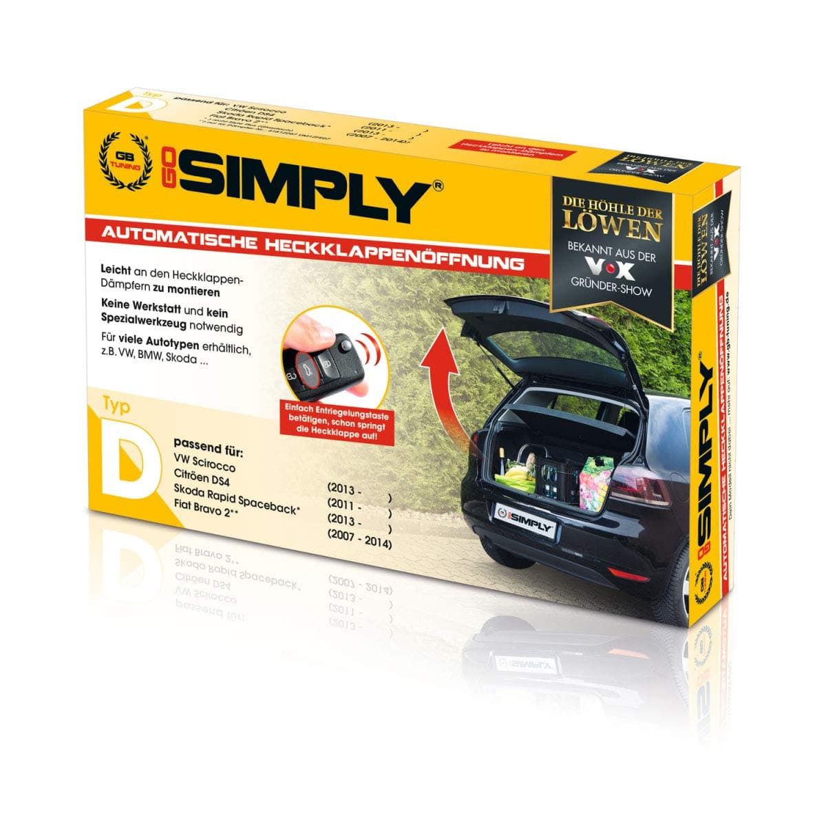 Go Simply gas spring for car boot