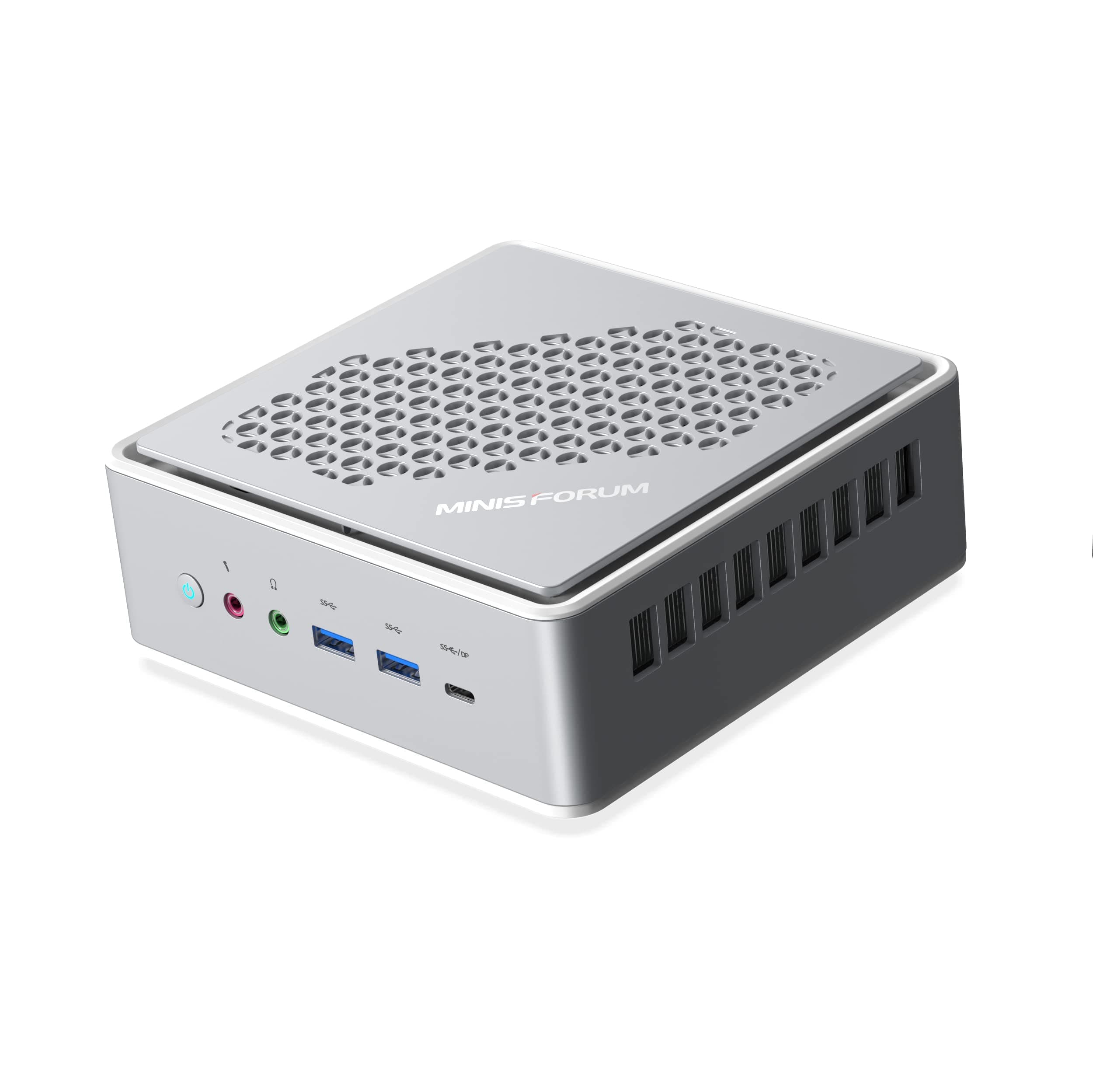 Mini PC EliteMini HX90 AMD Ryzen 9 5900HX 8 Cores 16 GB RAM 512 GB PCIe SSD,Support 2X 2.5 inch HDD, 2X HDMI / 2X DisplayPort, 1x 2.5G RJ45, 5X USB 3.0,1x USB-C, 2X Line Out, 2X MIC