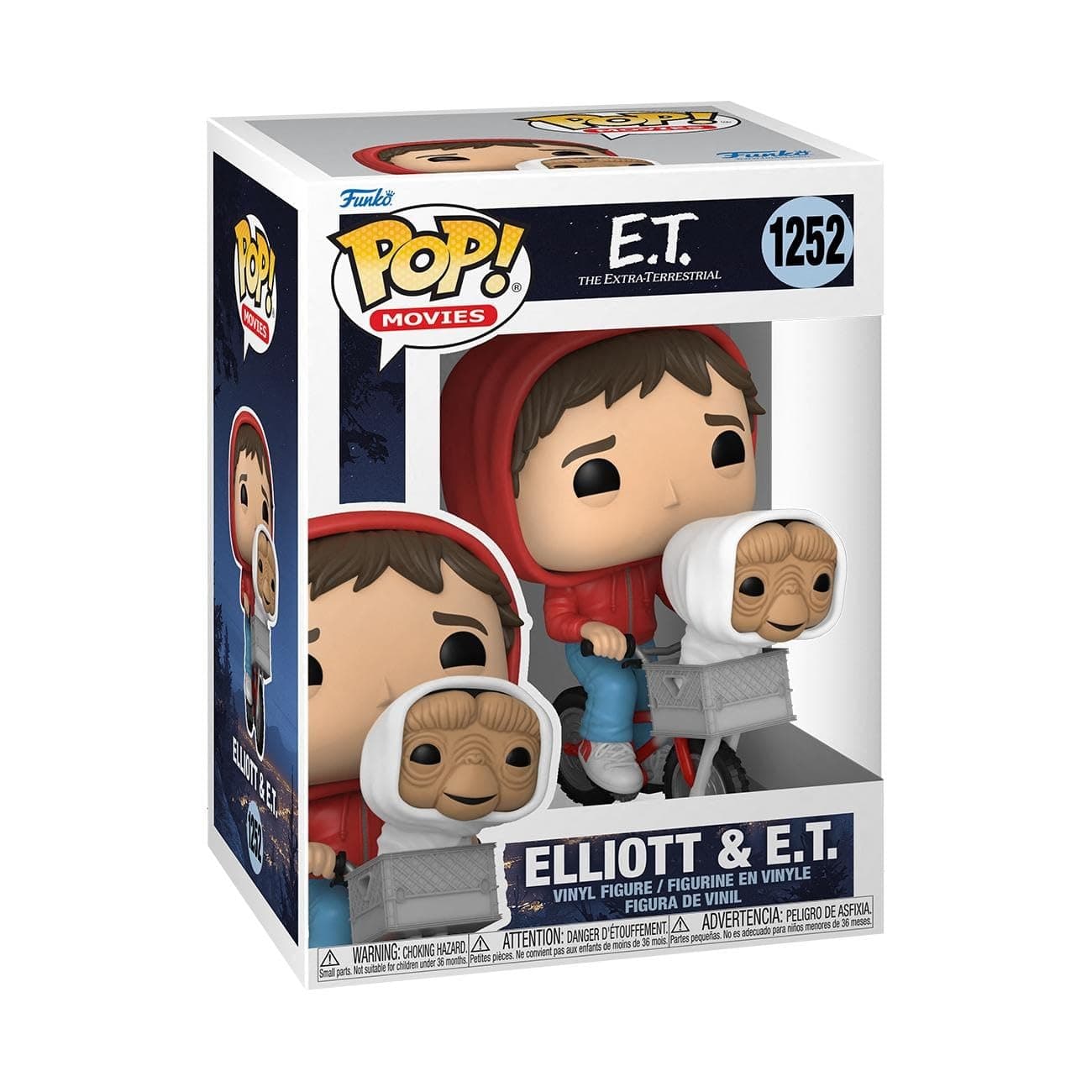 Pop! Movies: E.T. - Elliott with E.T. in Bike Basket, Collectible Action Vinyl Figure - 50768