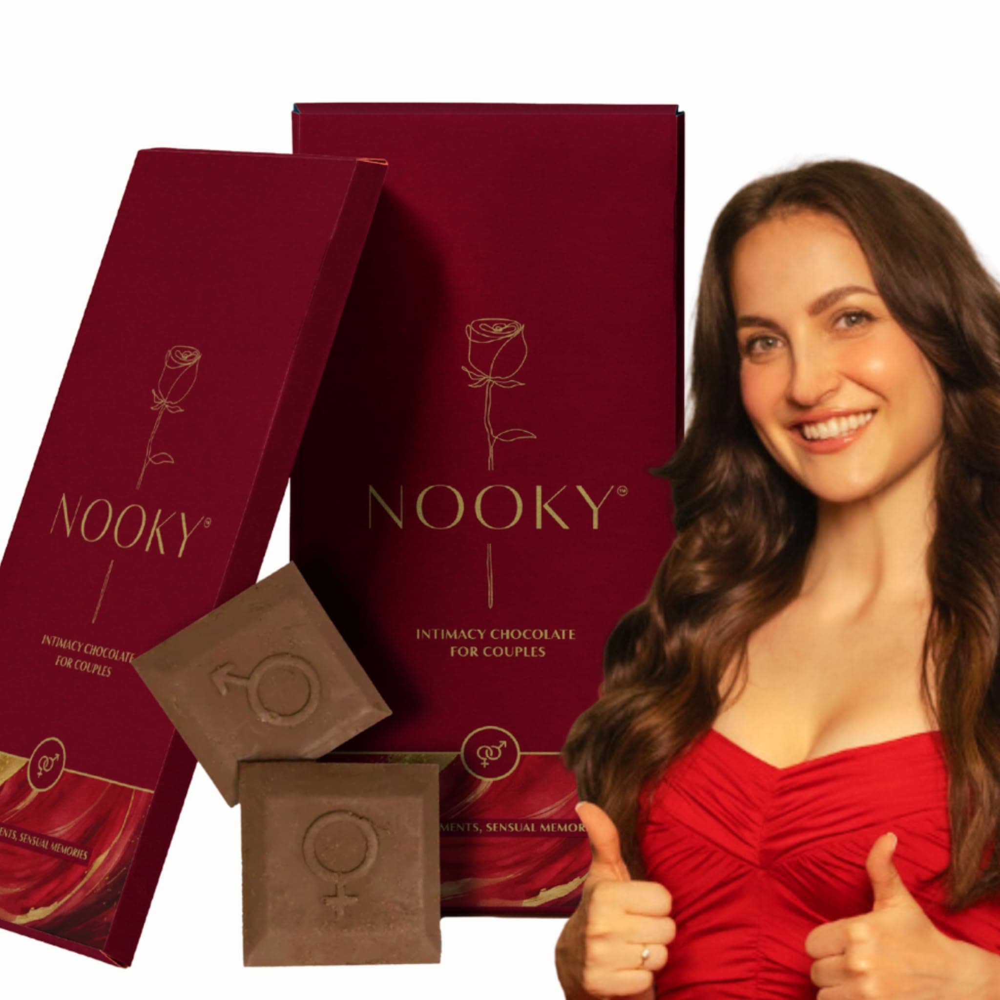 Nooky Premium Dark Chocolate for Him & Her | Dark Chocolate For Uplifting Mood | Best Gift Set For Him & Her | Ideal For Him & Her, Vegan & Gluten-free Delight (Pack of 2)