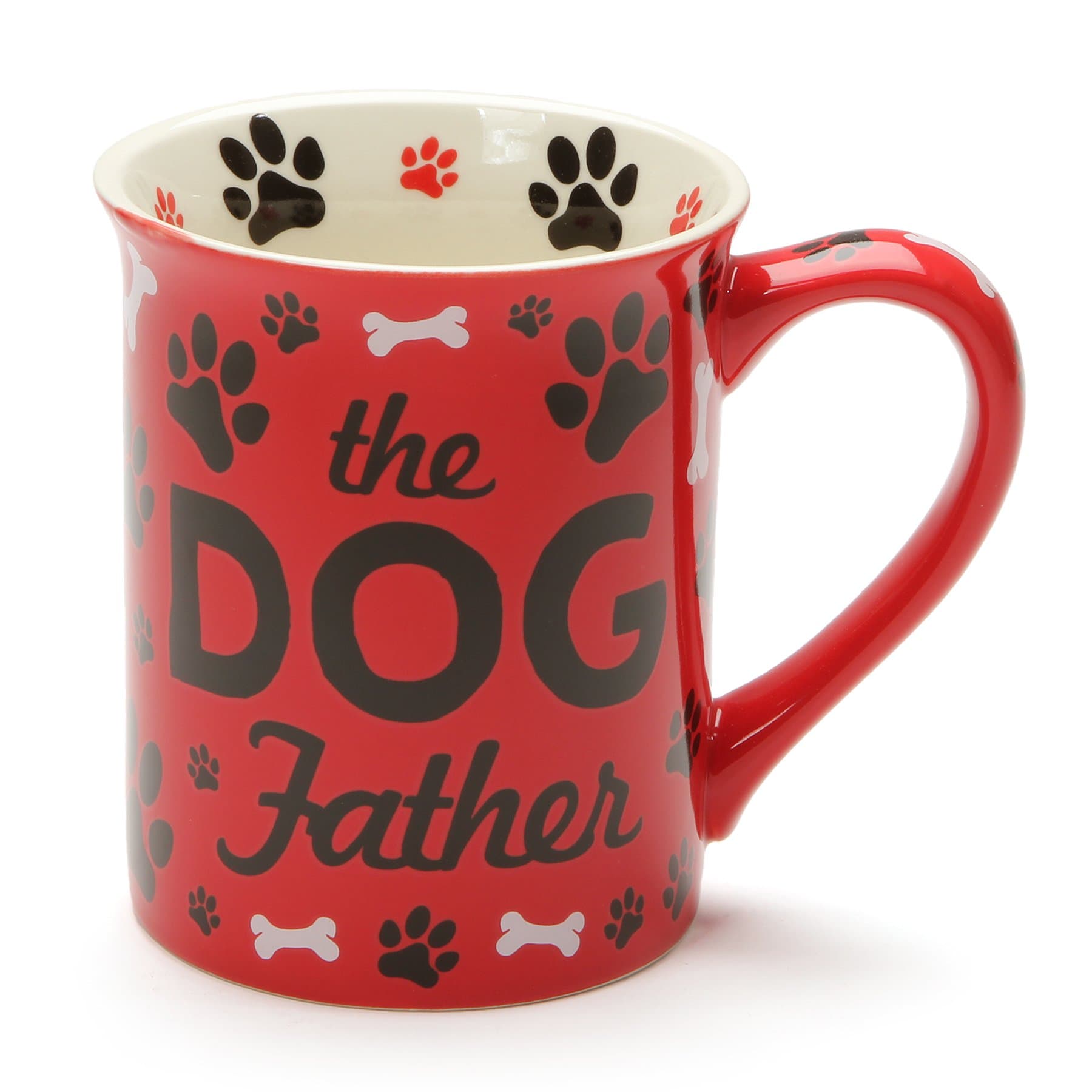 Our Name Is Mud Dog Father Stoneware Mug, 16 oz, Red,6001229