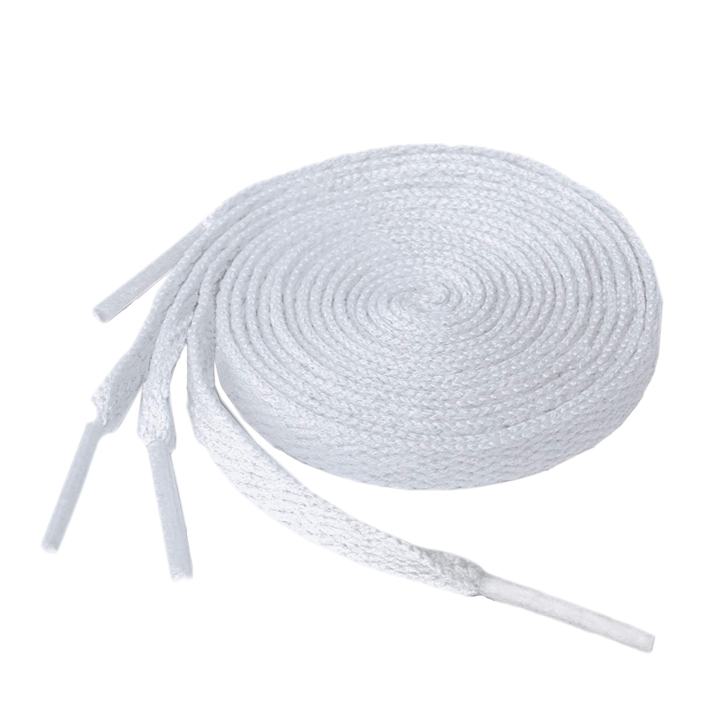 KURISET Flat Shoelaces Sneaker Shoe Lace (2 Pair) Flat Shoe String - For Canvas Sneaker Athletic Tennis Shoelace Replacements