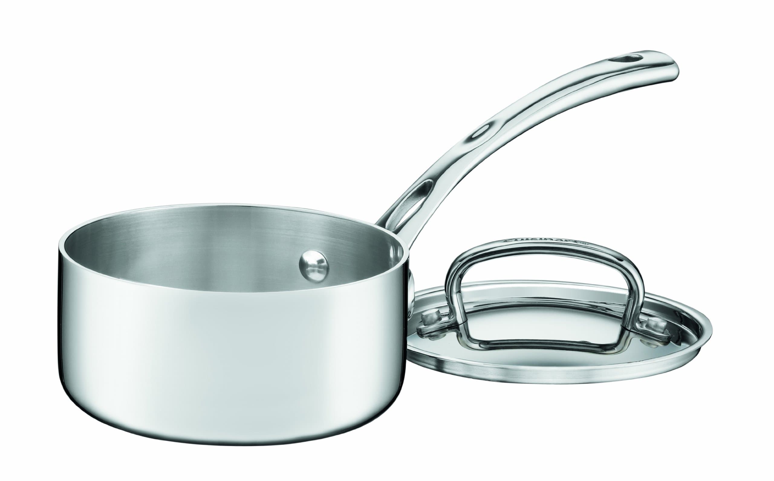 CuisinartFCT19-14 French Classic Tri-Ply Stainless 1-Quart Saucepan with Cover