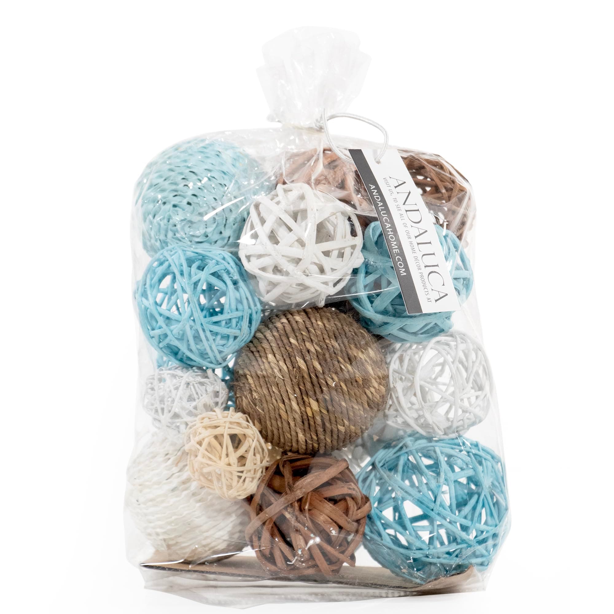 ANDALUCA Decorative Vase Filler Bag with Orbs, Balls (Aqua Blue)