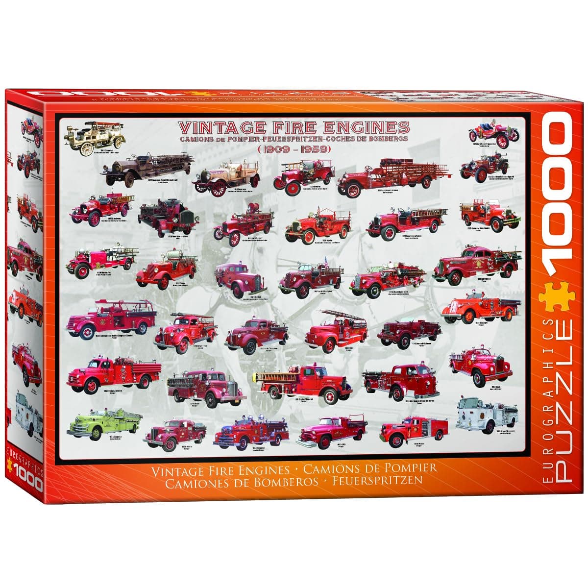 EuroGraphics Vintage Fire Engines 1000 Piece Puzzle
