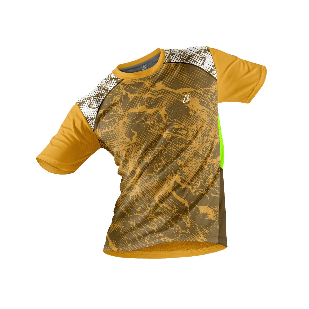 JJ TEES Polyester Half Sleeve Jersey with Round Collar and Digital Print All Over for Men Dry Fit Gym Workout Sports Regular Fit Tshirt