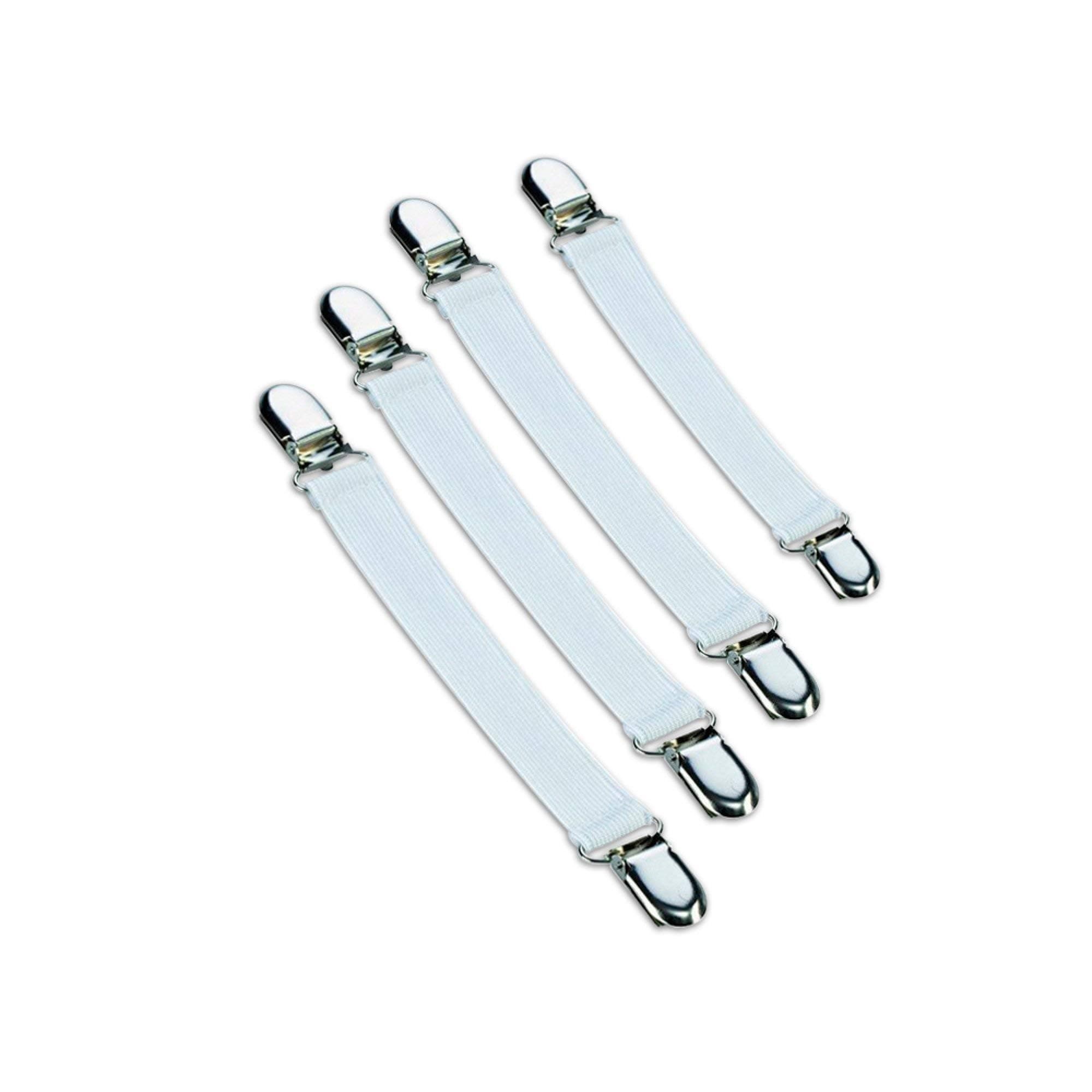 LaundrySpecialist® COVER TENSIONERS/ironing board cover clips, set of four: a quick and easy way of fitting any ironing board cover to your ironing board