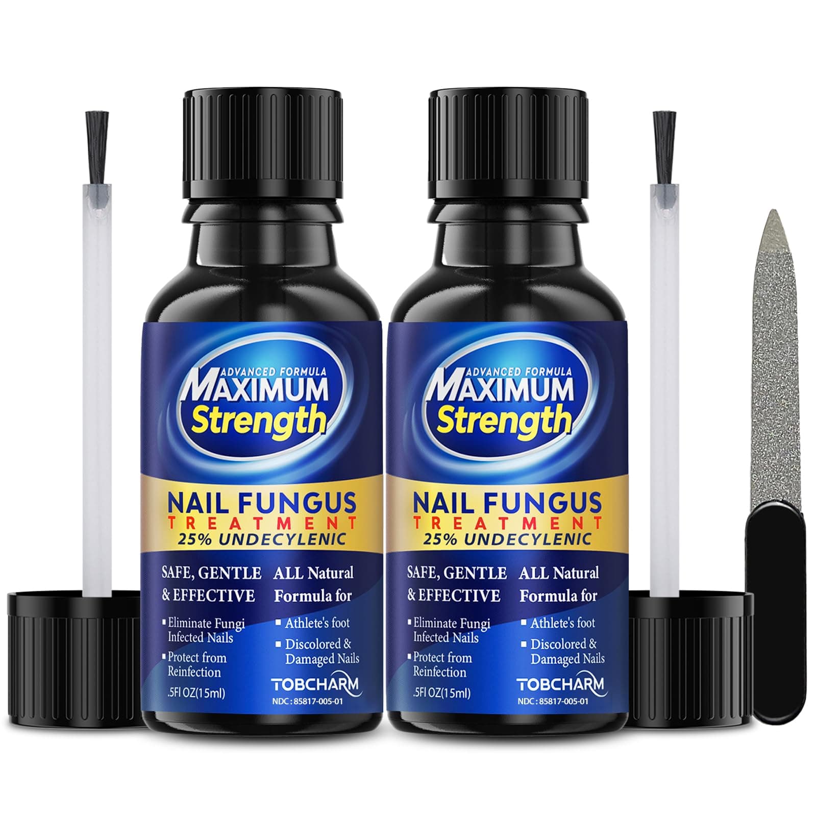 Toenail Fungus Treatment With 25% Undecylenic Acid, Toe For Toenail, Nail Treatment, Extra Strength, Fungal Athletes Foot - 2Pcs