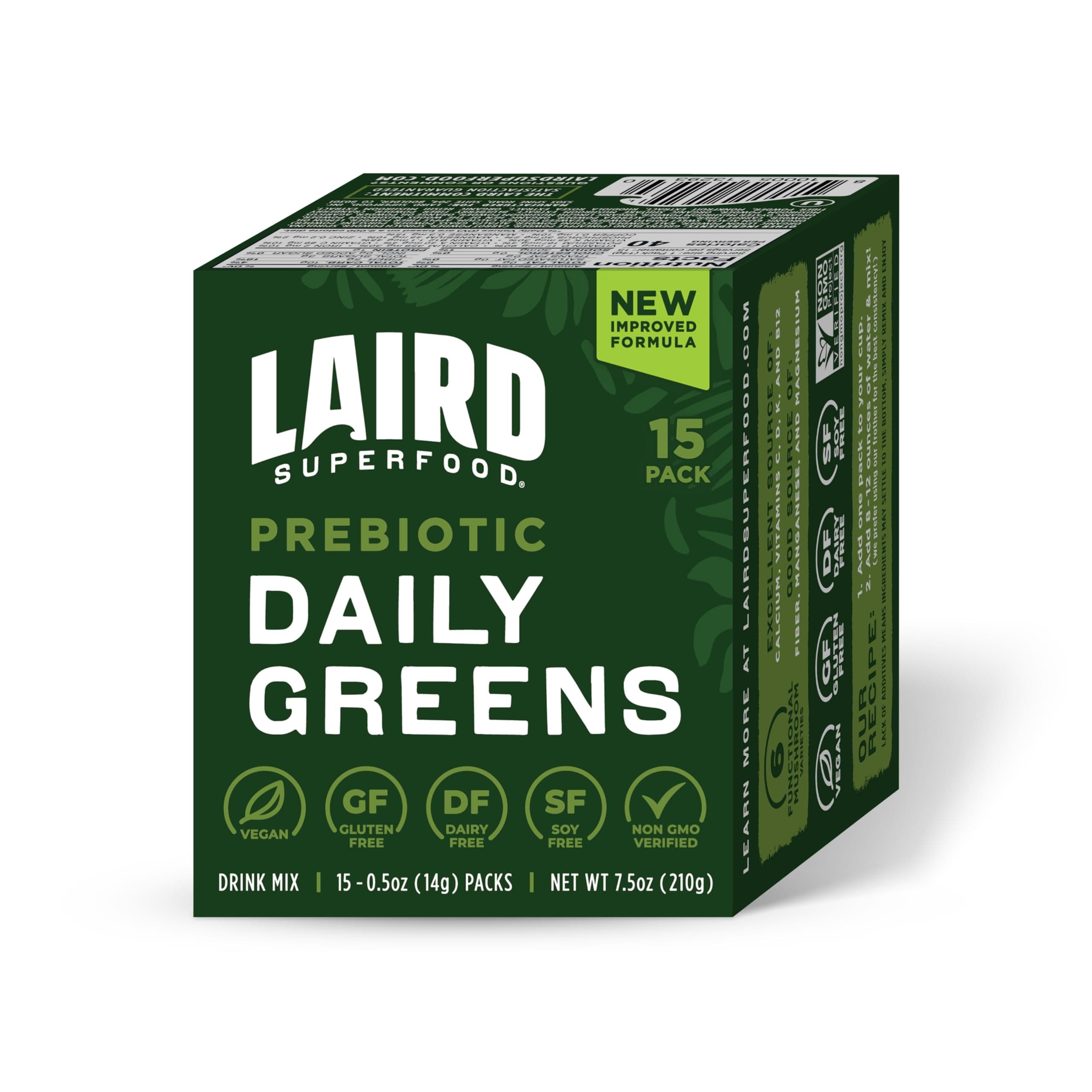 Prebiotic Daily Greens, 15 Packs, 0.5 oz (14 g) Each
