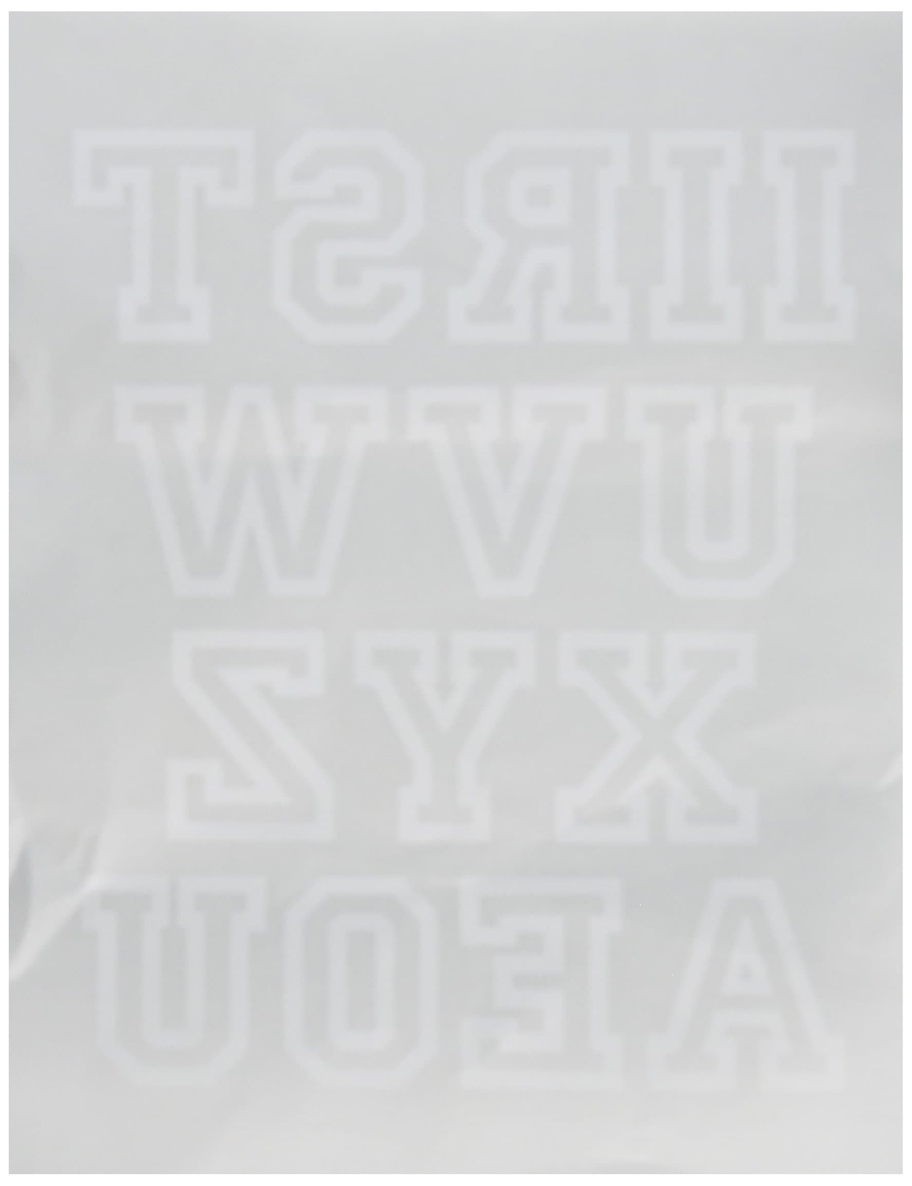 COLORSTAR CS1028-0001 Iron On Jersey Open Letters White 2In