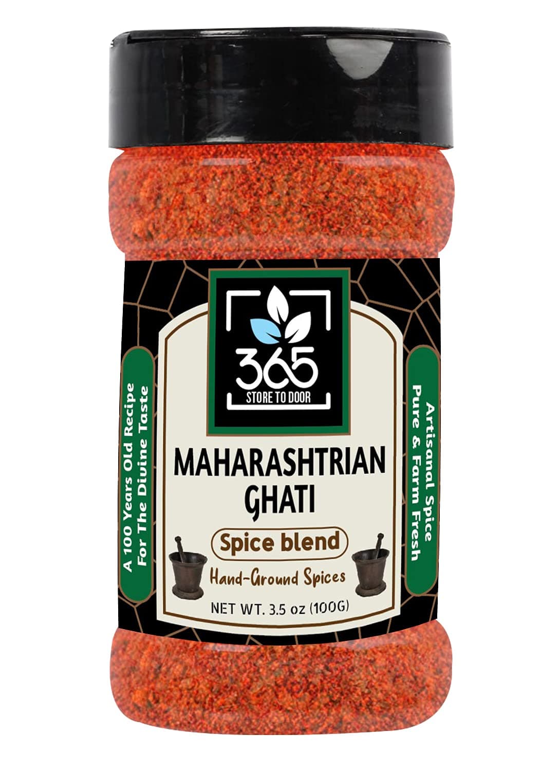 365 STORE TO DOOR Indian Spice – Maharashtrian Ghati Masala, 100 gm. | Homemade Powdered | for Healthy Cooking | Ready to use | All Seasonings Spices | Pure & Hygiene | Spice Mix – Pack of 1