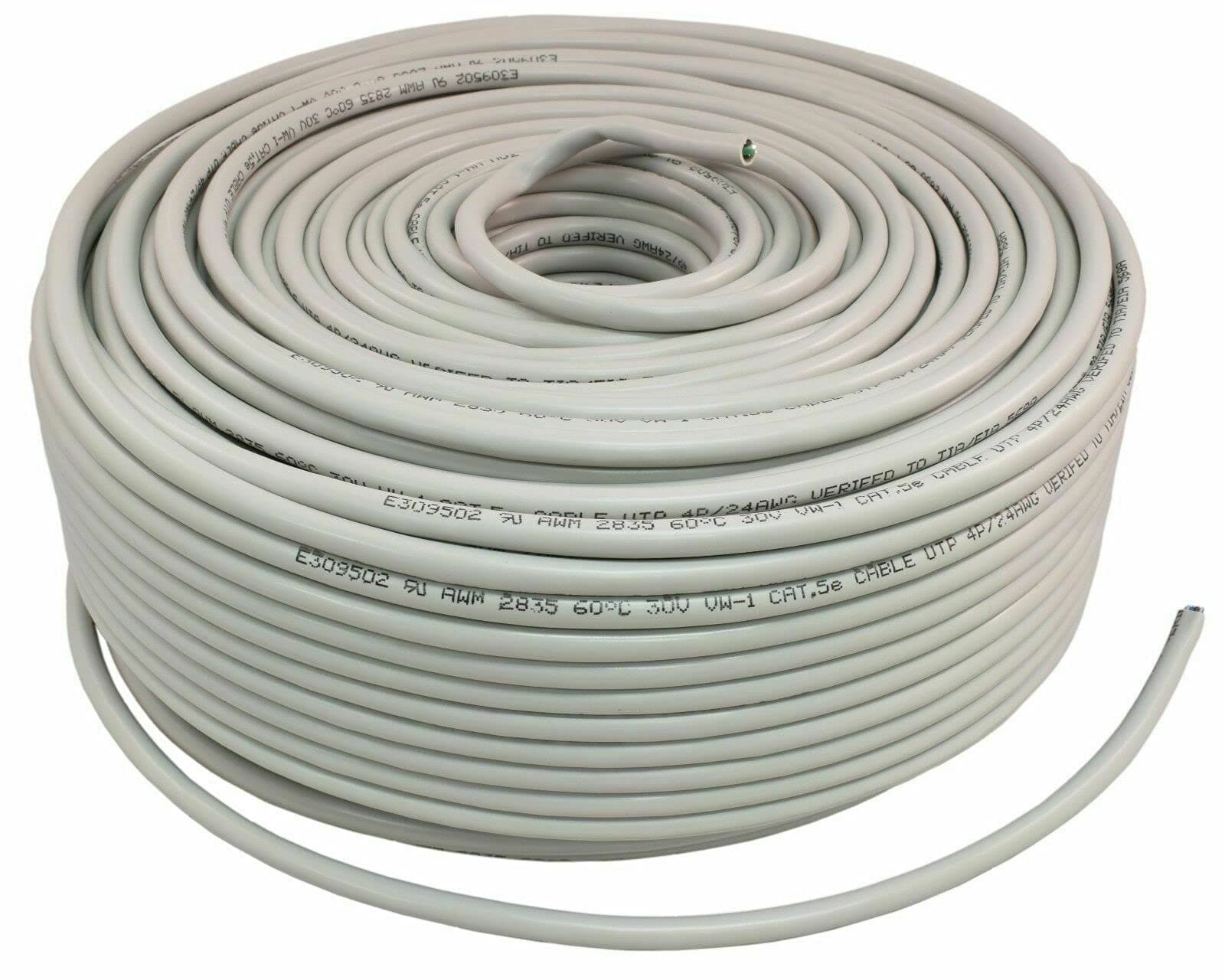 Cat5E UTP Cable with Crimping tool and connectors for DSL LAN Modem Networking (100 meters)