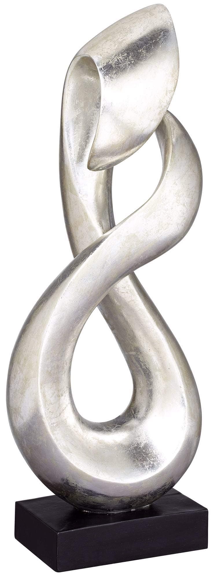 Studio 55D Open Infinity 24 1/2" High Silver Finish Modern Sculpture