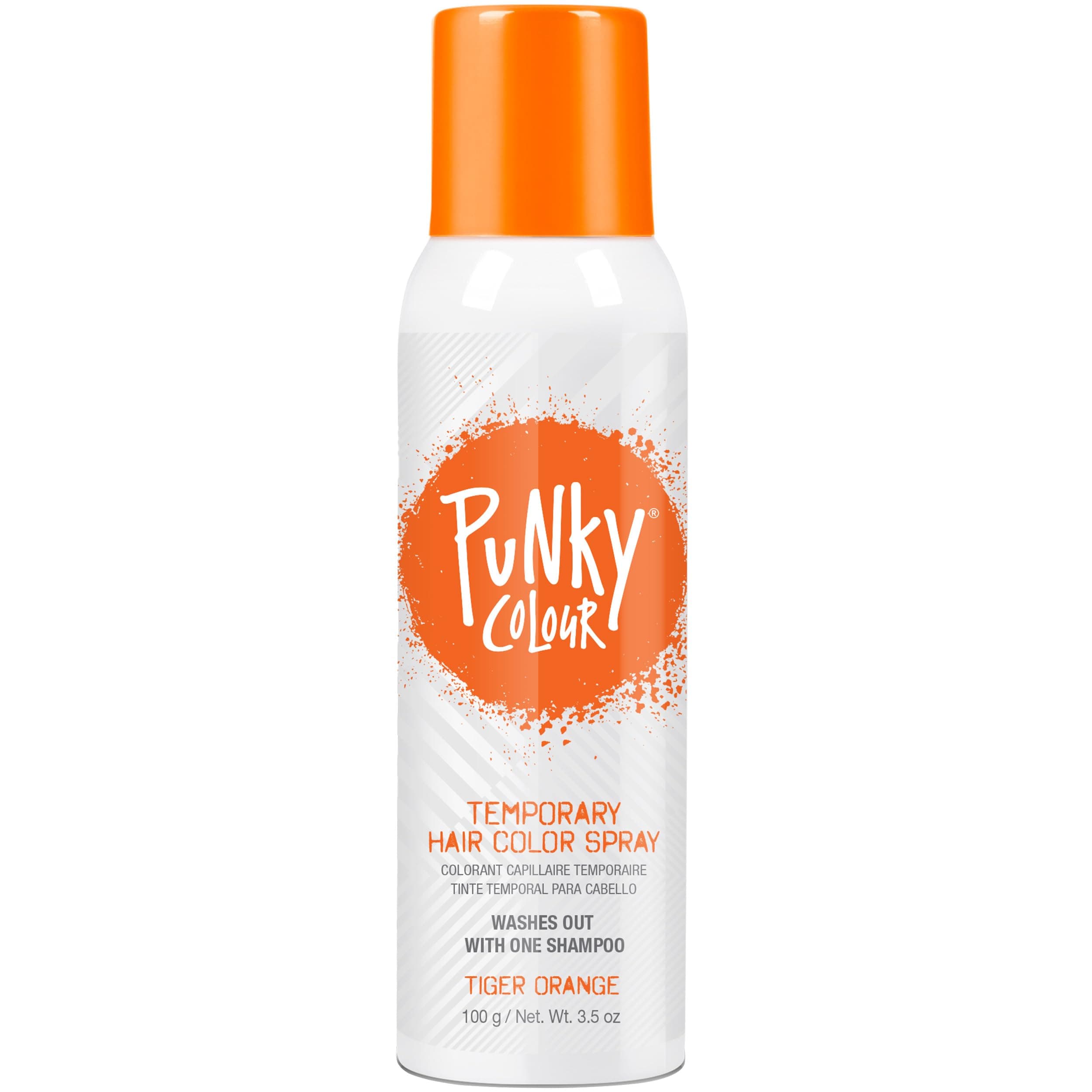 Punky Temporary Hair Color Spray – Tiger Orange, Instant Vivid Temporary Hair Dye for Women, Wash Out, Hair-Color Spray, 3.5 oz, 1 Pack