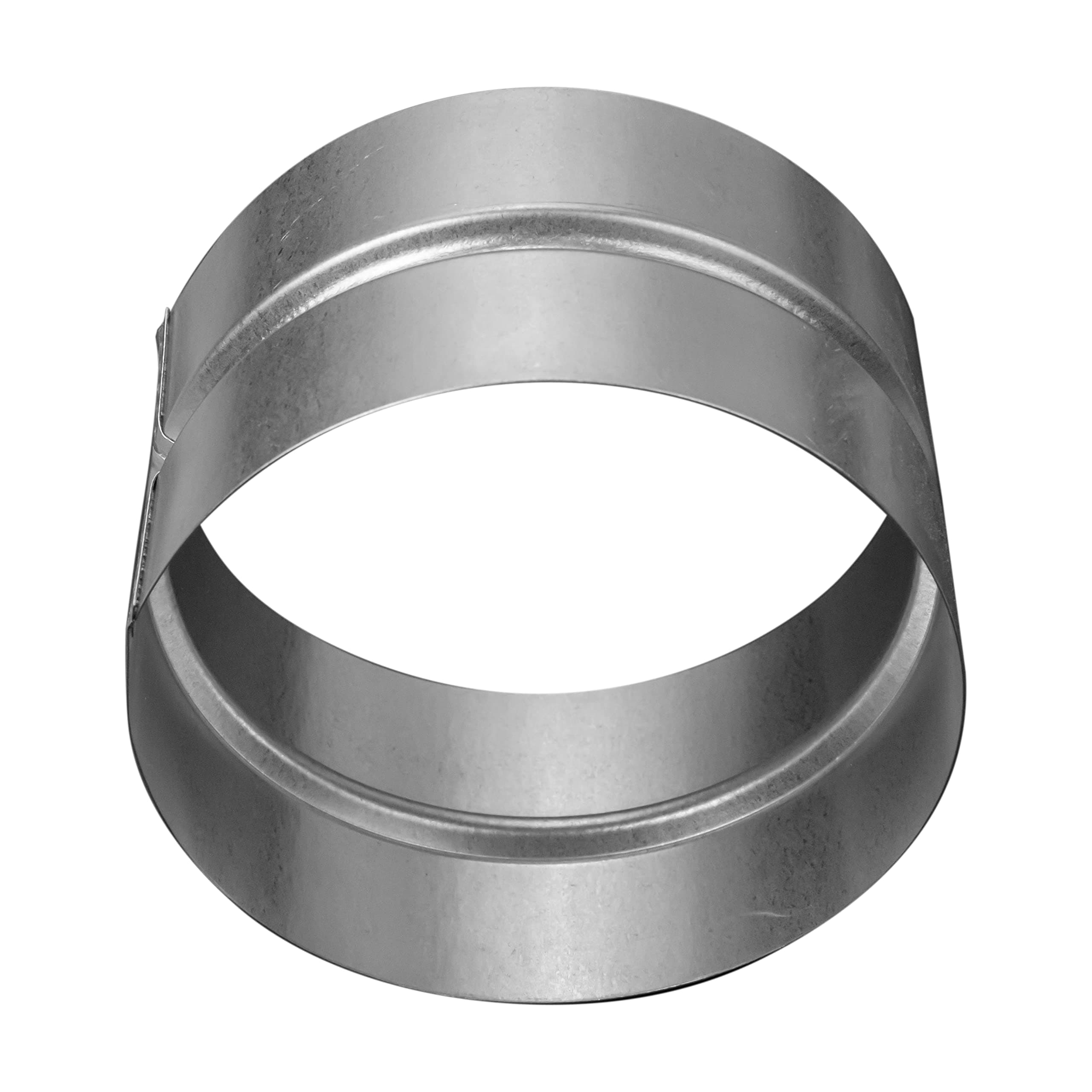 Repa Market Female Fit 4 Inch Galvanized Steel Dryer Ducting Connector - Connects Elbows T-Shape Y-Shape Fittings, HVAC Ducting Metal Vent Extender - 4 inch Duct Fitting Connector, Dryer Vent Coupling