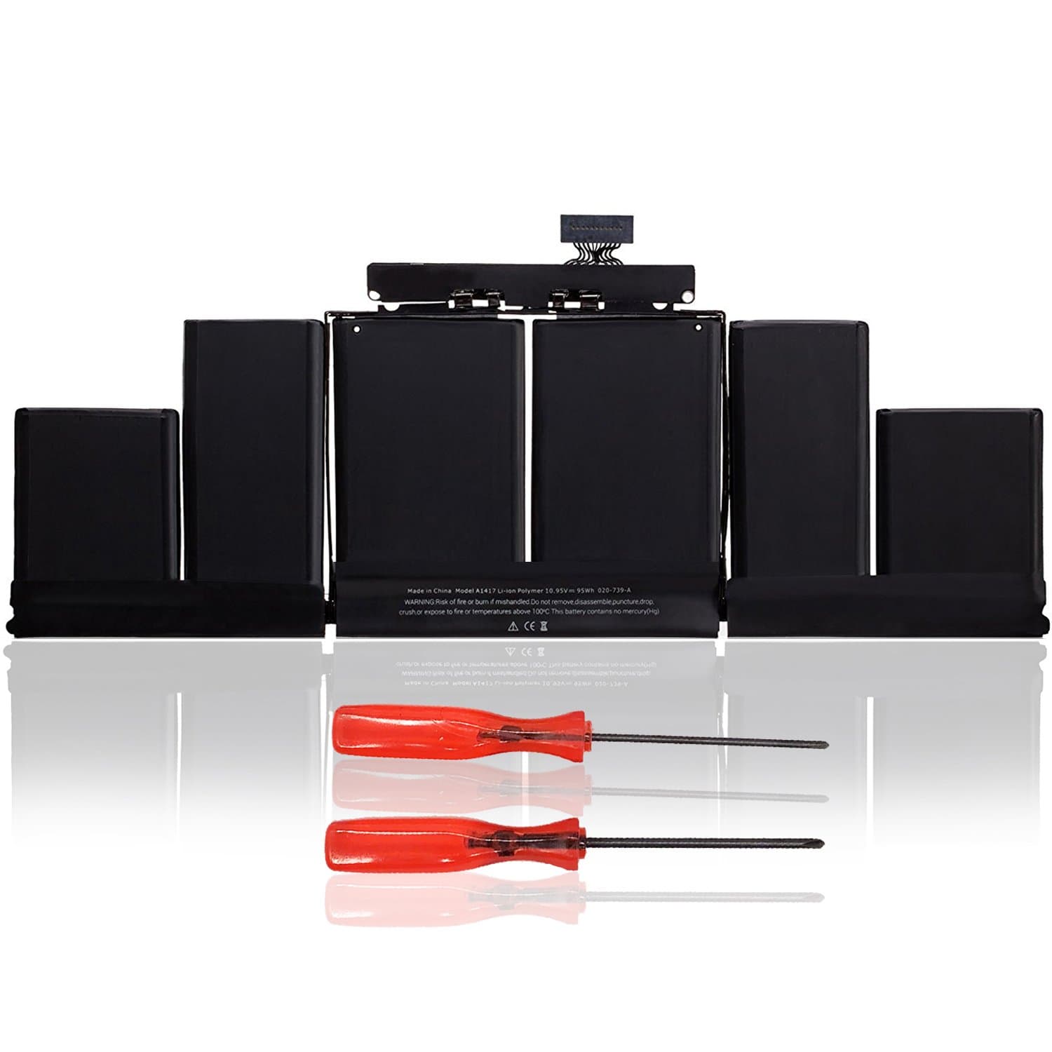 JQSPOWER® 10.95V 95Wh A1417 Battery for MacBook Pro Retina 15" A1398 (Mid 2012 Early 2013) MC975 MC976 ME665 ME664 Li-Polymer Battery