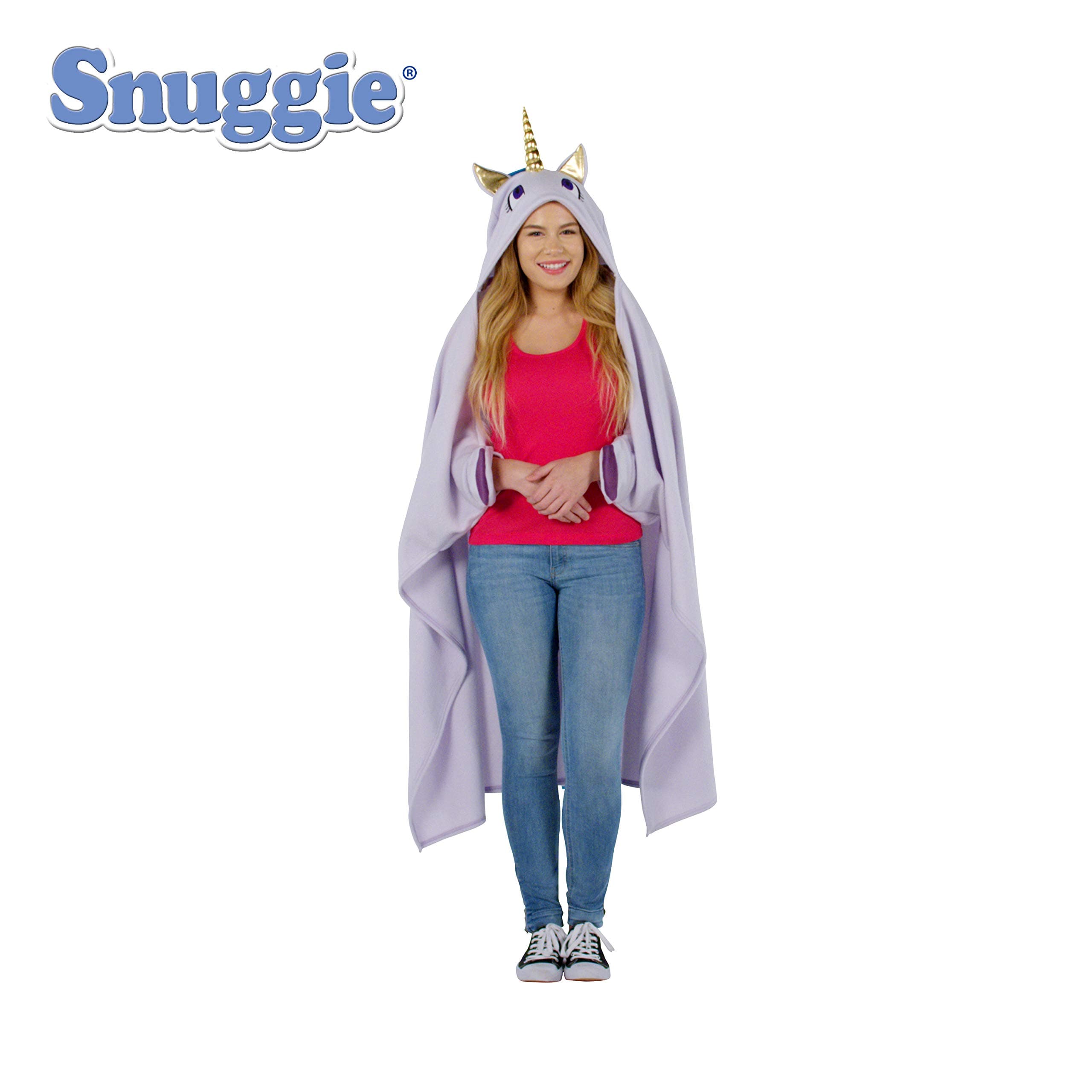 Snuggie Tails Snuggie Unicorn – Soft, Hooded, Blanket, Robe with Sleeves, As Seen on TV