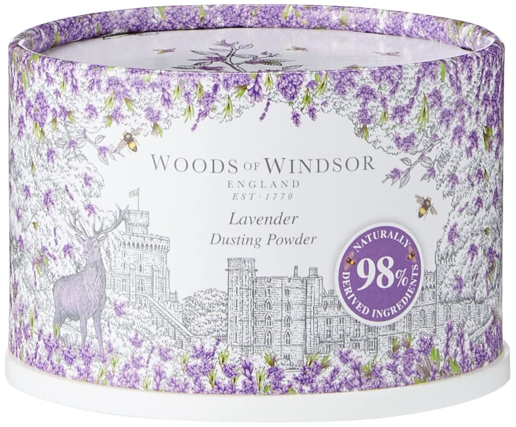 Lavender Body Dusting Powder With Puff for Women, 3.5 Ounce