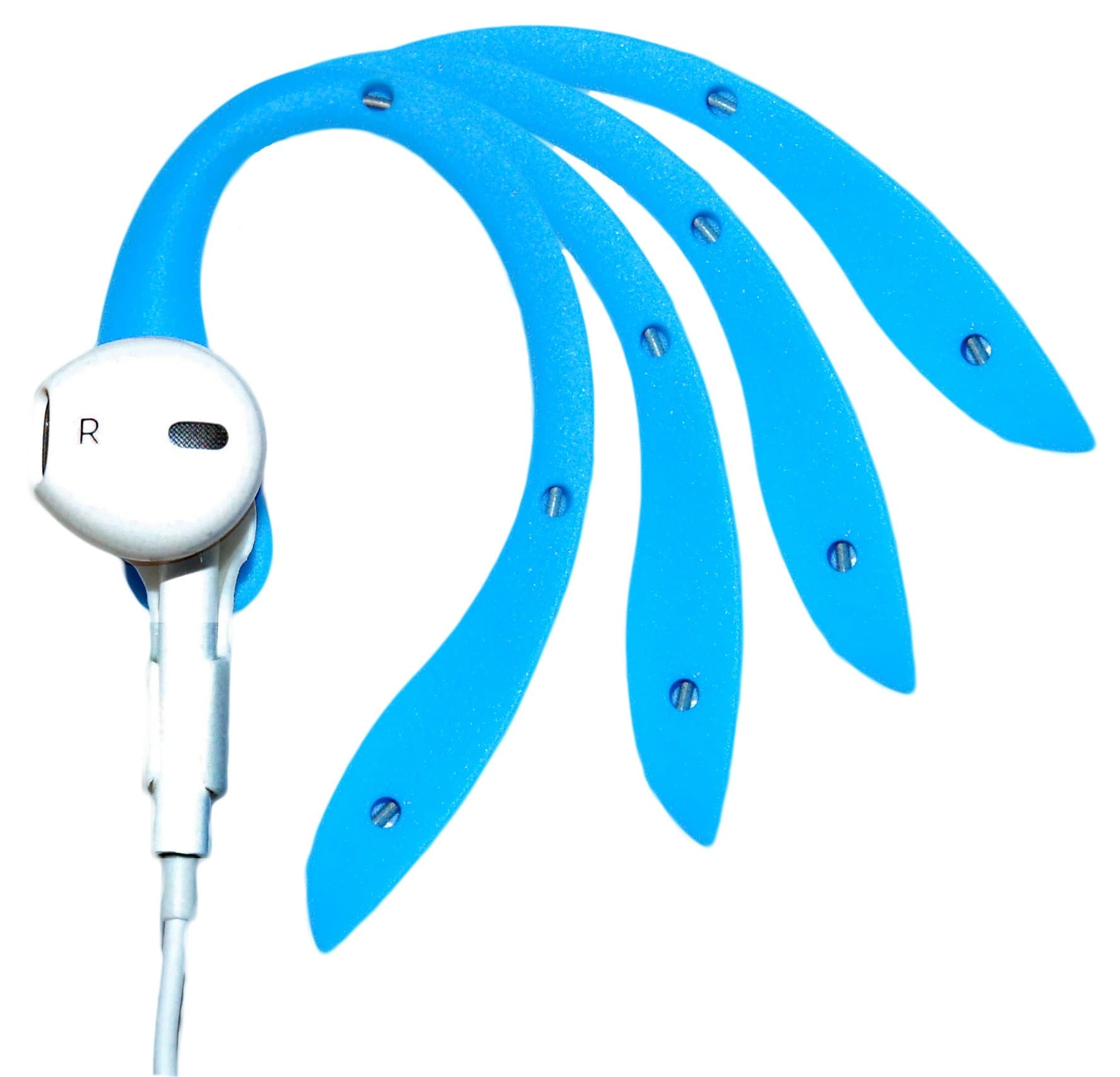 EARBUDi Flex - Compatible with Your Apple iPhone Wired EarPods | Attaches to Your Wired EarPods That Come Free with The Latest iPhone Models | (Blue)