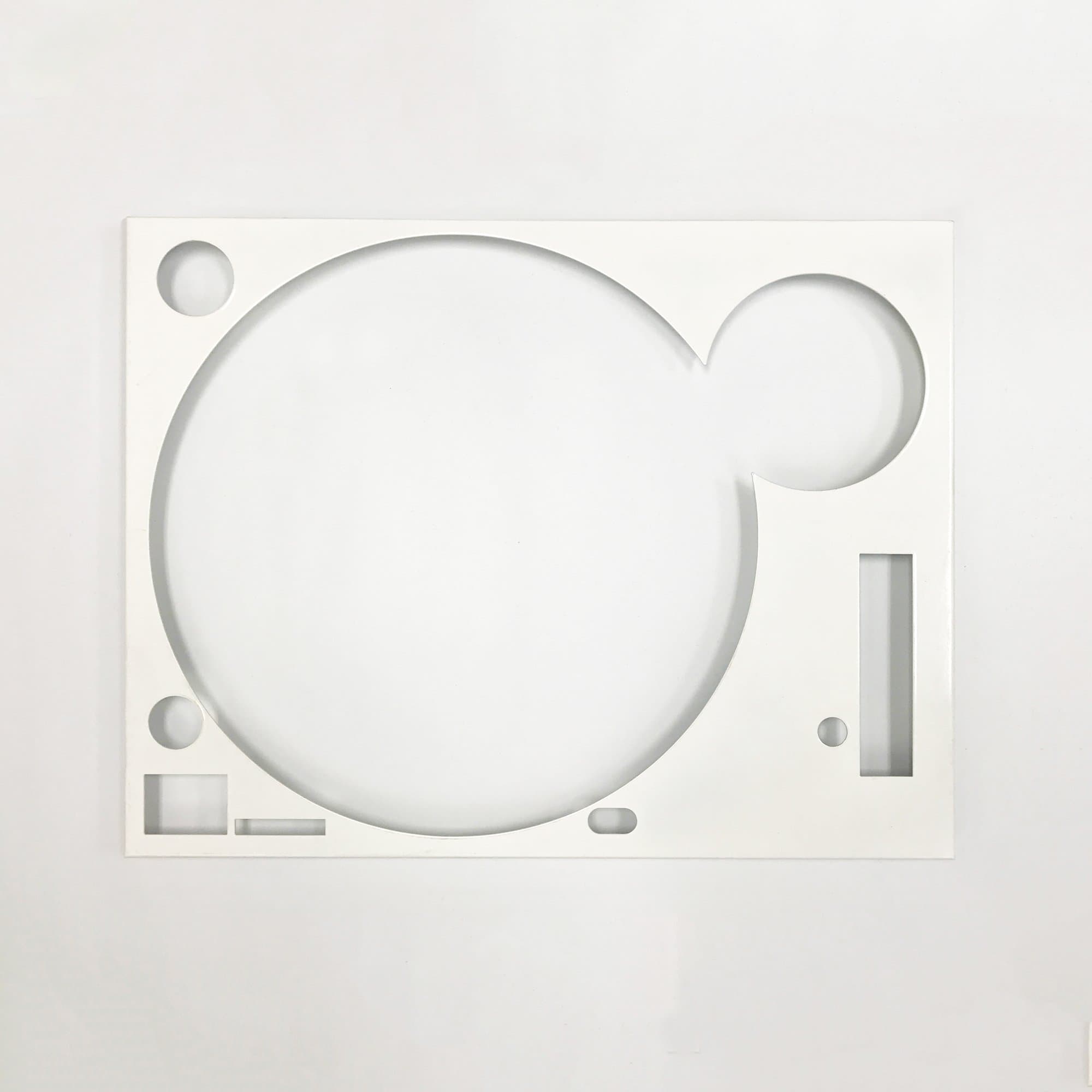 Made to Fit Technics White Face Plate for Technics SL-1200 / SL-1210 MK2 Turntables