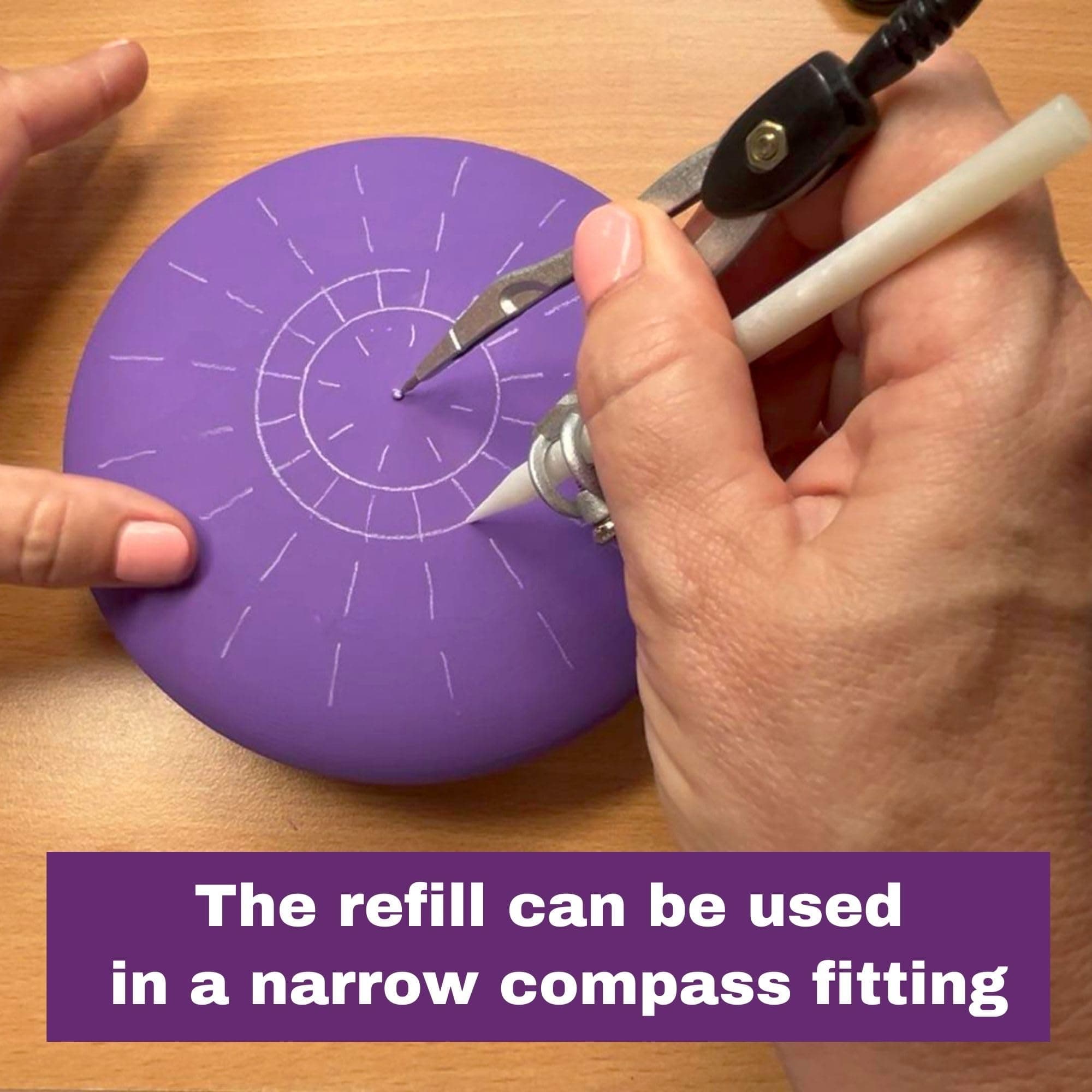 Happy Dotting Company Erasable Markers for Guidelines - Dot Mandala Art Soapstone Markers - White Gray Color - Create Guidelines for Mandala-Dot Art Like chalk or charcoal pencil, but better