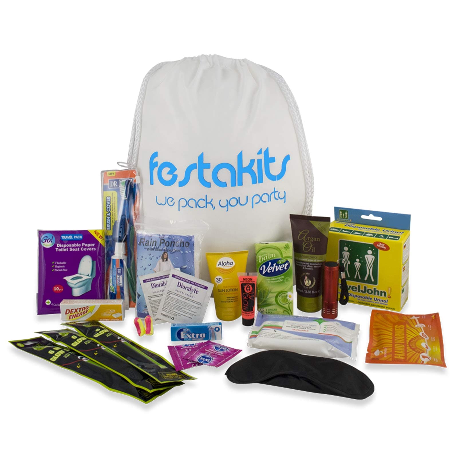 Festakits VIP - Deluxe Festival and Camping Survival Kit
