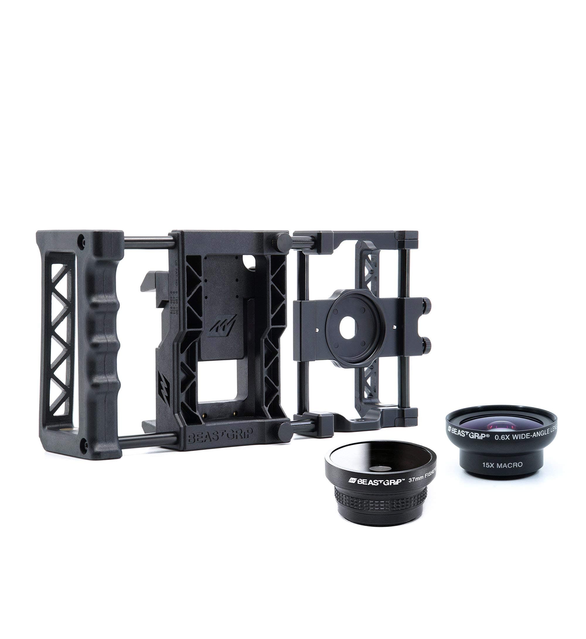 BEASTGRIP PRO Universal Smartphone Camera Rig with Wide Angle and Fisheye Lens