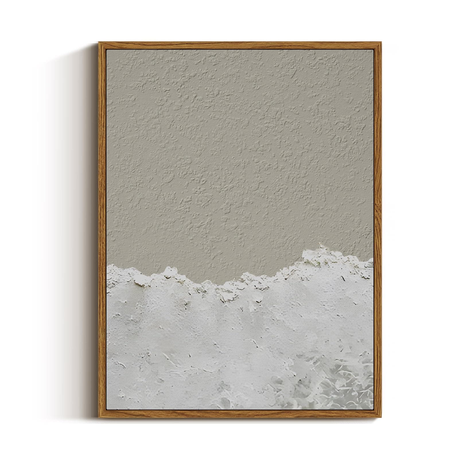 VIYYIEA VIYYEA Vintage Framed Abstract Wall Art, Beach Wave Paintings Decor Aesthetic, Canvas Texture Print Artwork, Modern Wall Pictures for Bedroom Living Room, 12x16Inch, J1-12X16W-A-Y1104