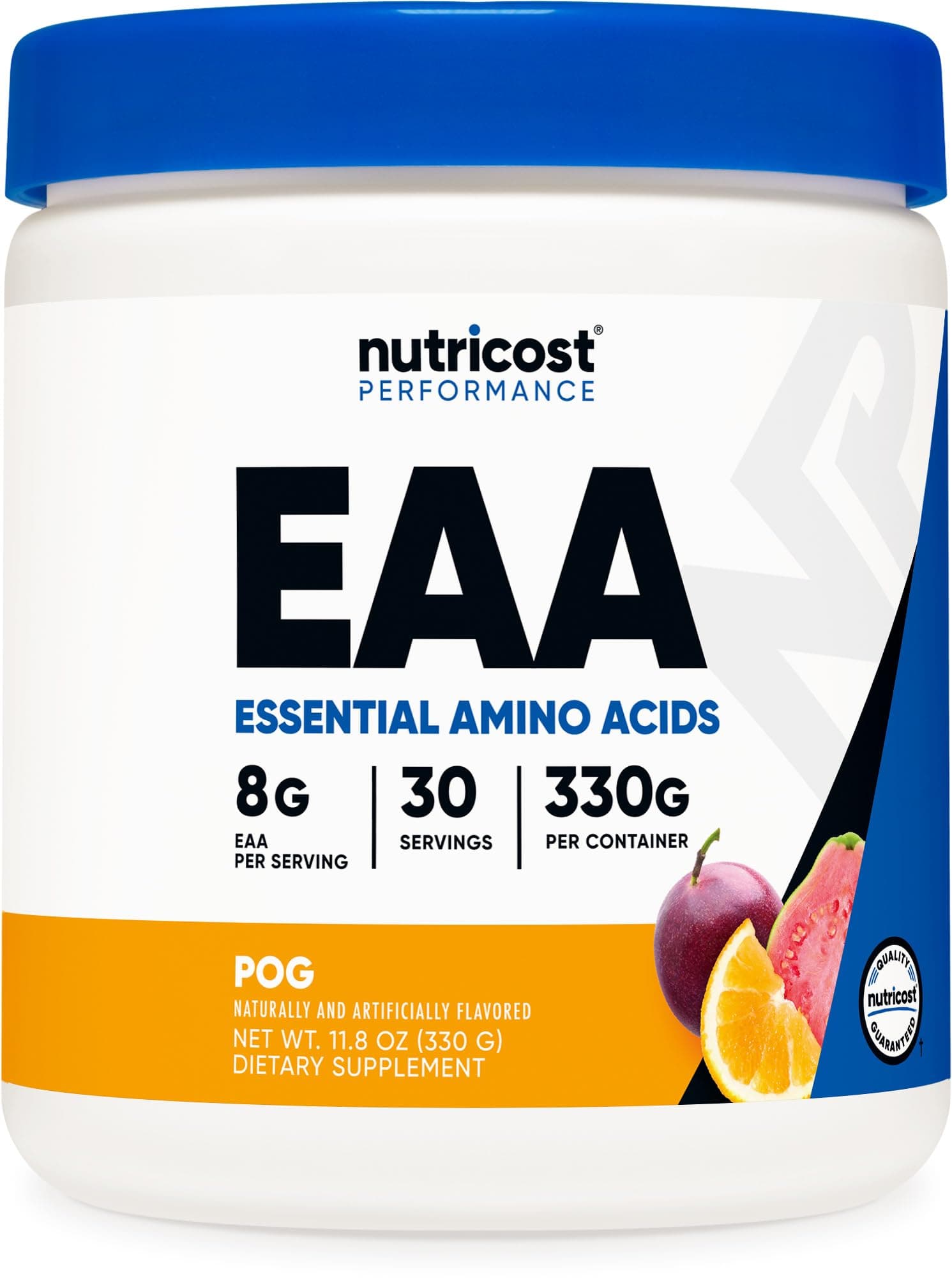 EAA Powder 30 Servings (POG) - Essential Amino Acids - Non-GMO, Gluten Free, Vegetarian Friendly