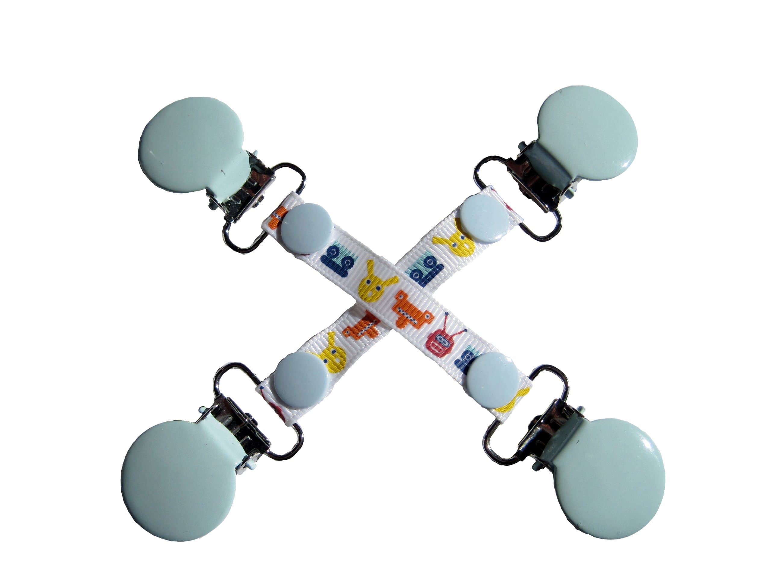 CuteToots Mitten clips/Glove clips for kids and adults! - Robots