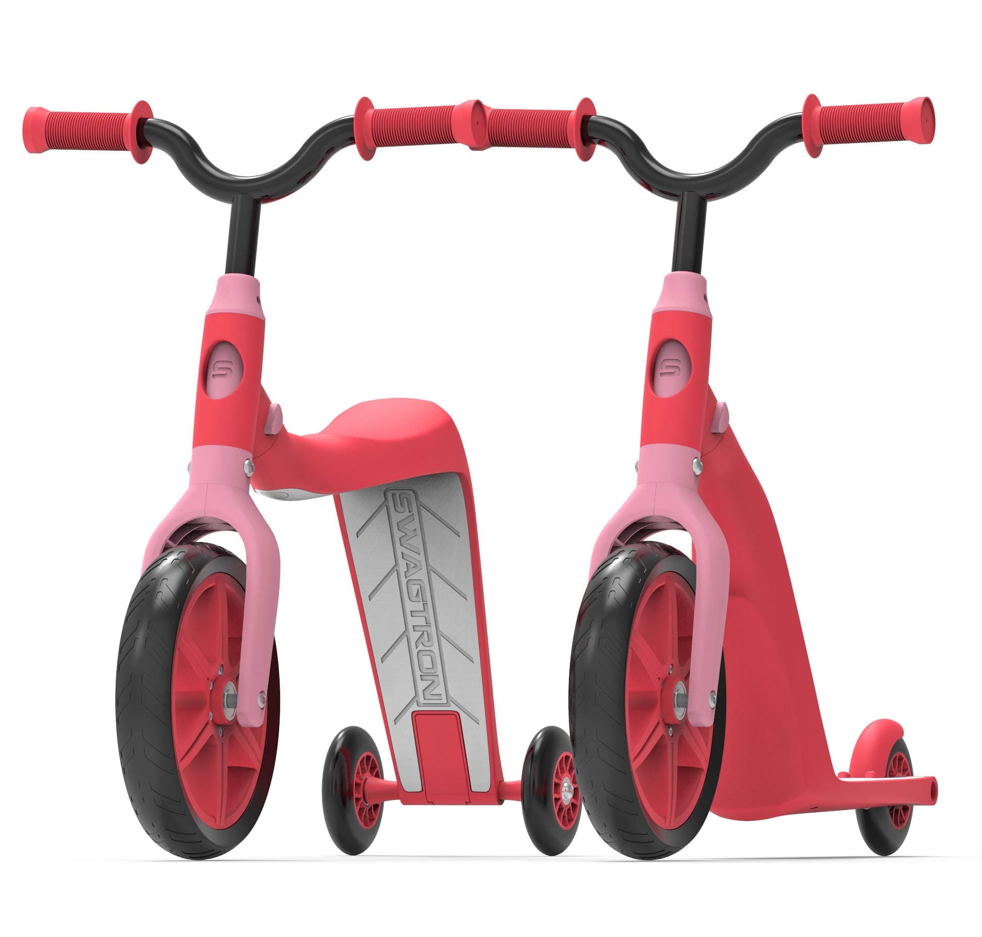 SWAGTRON K6 Toddler Scooter, Convertible 4-in-1 Ride-On Balance Trike & Training Bike