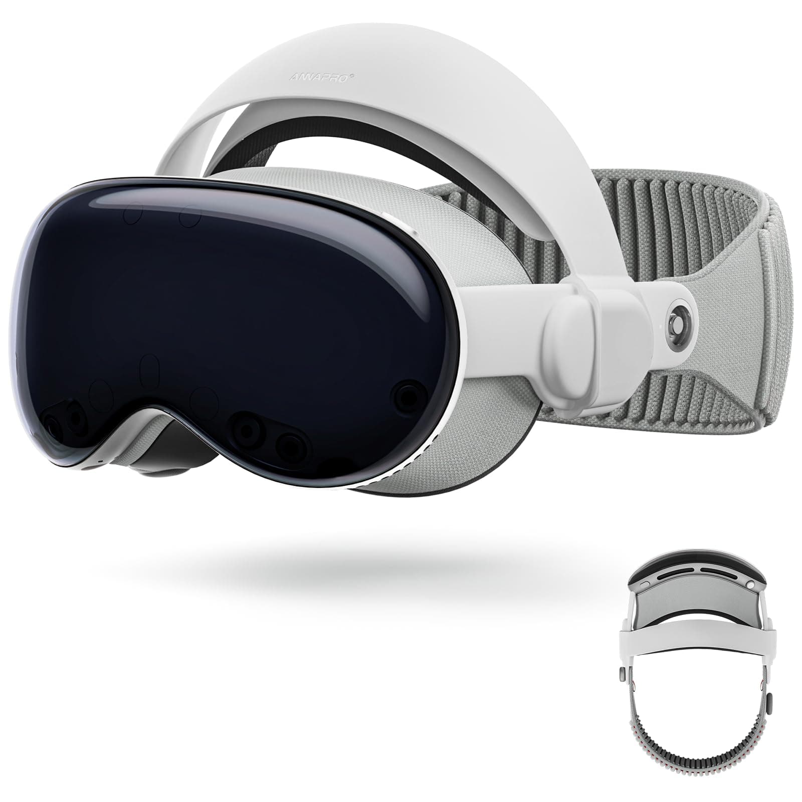 ANNAPRO A2 Head Strap for Apple Vision Pro, Pressure Relieving Comfort Head Strap Compatible with Vision Pro Accessories, Improves Comfort and Stability, Suitable for Various Head Shapes, Version 2