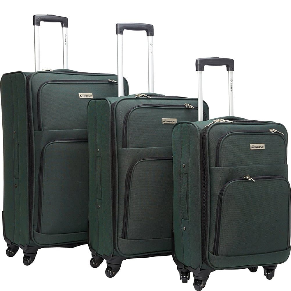 3 Piece Spinner Luggage Set III Color: Green