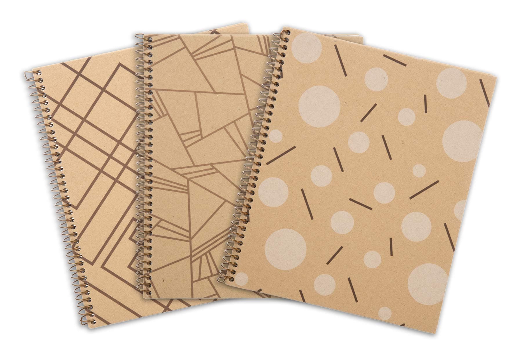 Mintra 100% Recycled Notebooks (Letter Size (8.5in x 11in), Design Set 3pk)