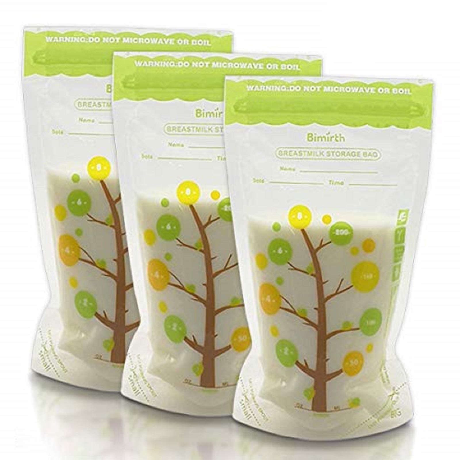 112 Count Breastmilk Storage Bags 8oz 235ml Breastfeeding Freezer Storage Container BPA-Free Self-Standing Pre-Sterilized Leak-Proof Bag with Measurements
