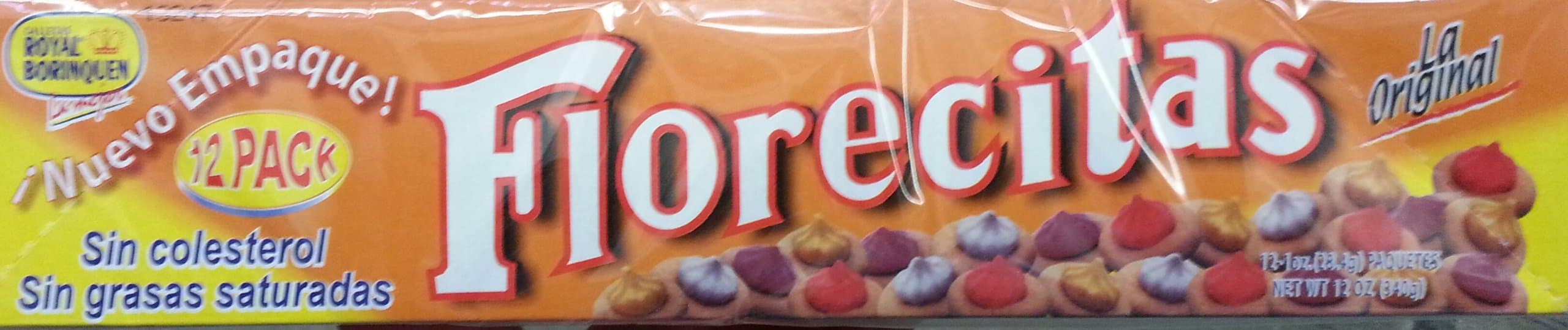 Florecitas Ice Gem Cookies By Royal Borinquen 12 Pack