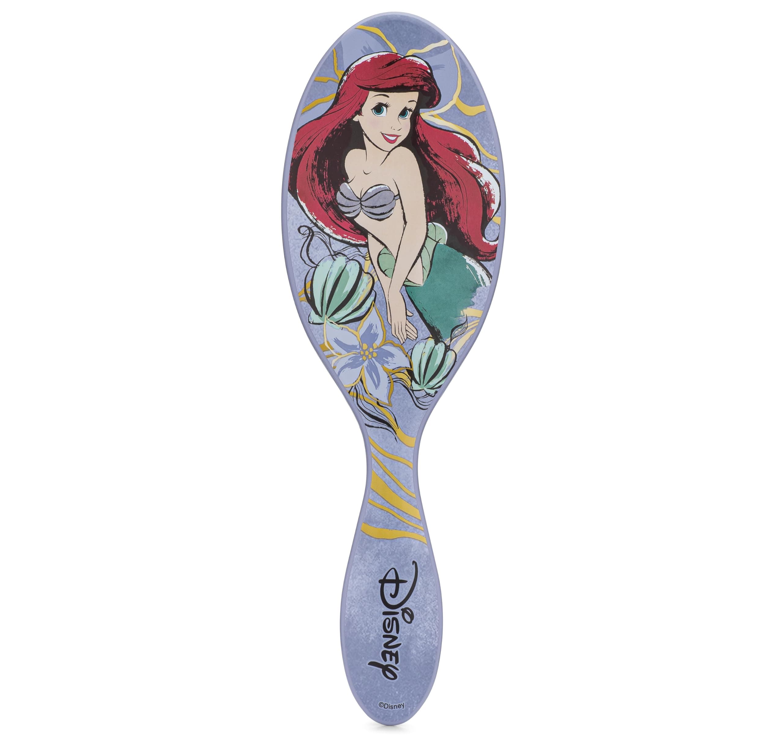 Wet Brush Original Detangler Hair with Ultra Soft Intelliflex Bristles to Gently Separate Knots With Ease, Detangler Is Gentle on Hair, Disney Elegant Princess, Ariel
