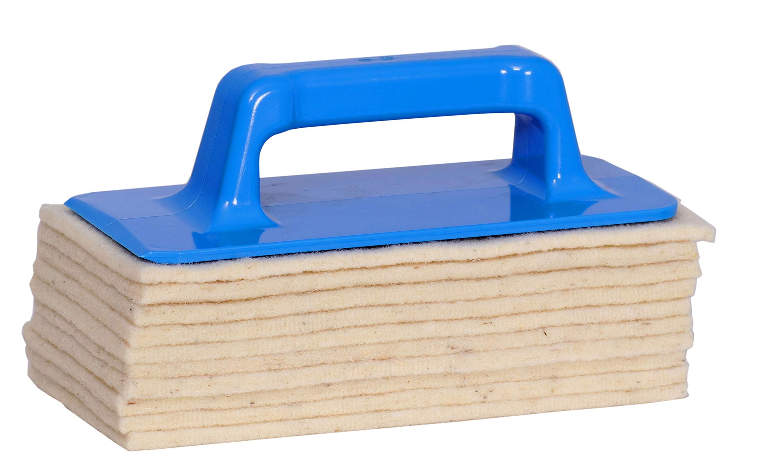 'Hand Pad Holder per parquet RE-OILING Set Including 10x Sheep Wollpad – Einpflegen Polishing. PARQUET FLOORING RE-OILING e.g. with KÄHRS Satin Oil Nourishing