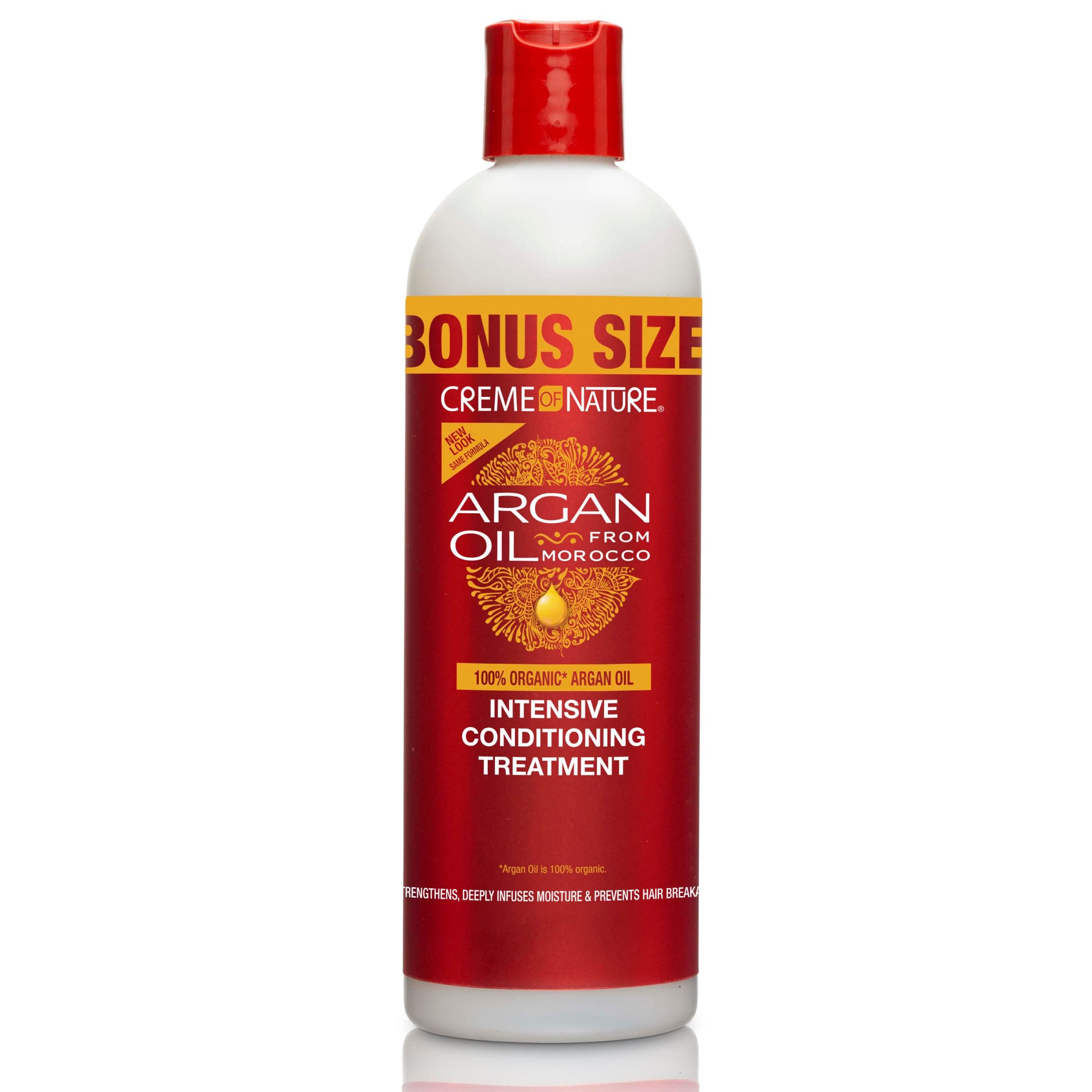 Intensive Conditioning Treatment with Certified Natural Argan Oil from Morocco, Moisture-Rich Shine-Enhancing for Textured Hair, Bonus Size 15.2 oz