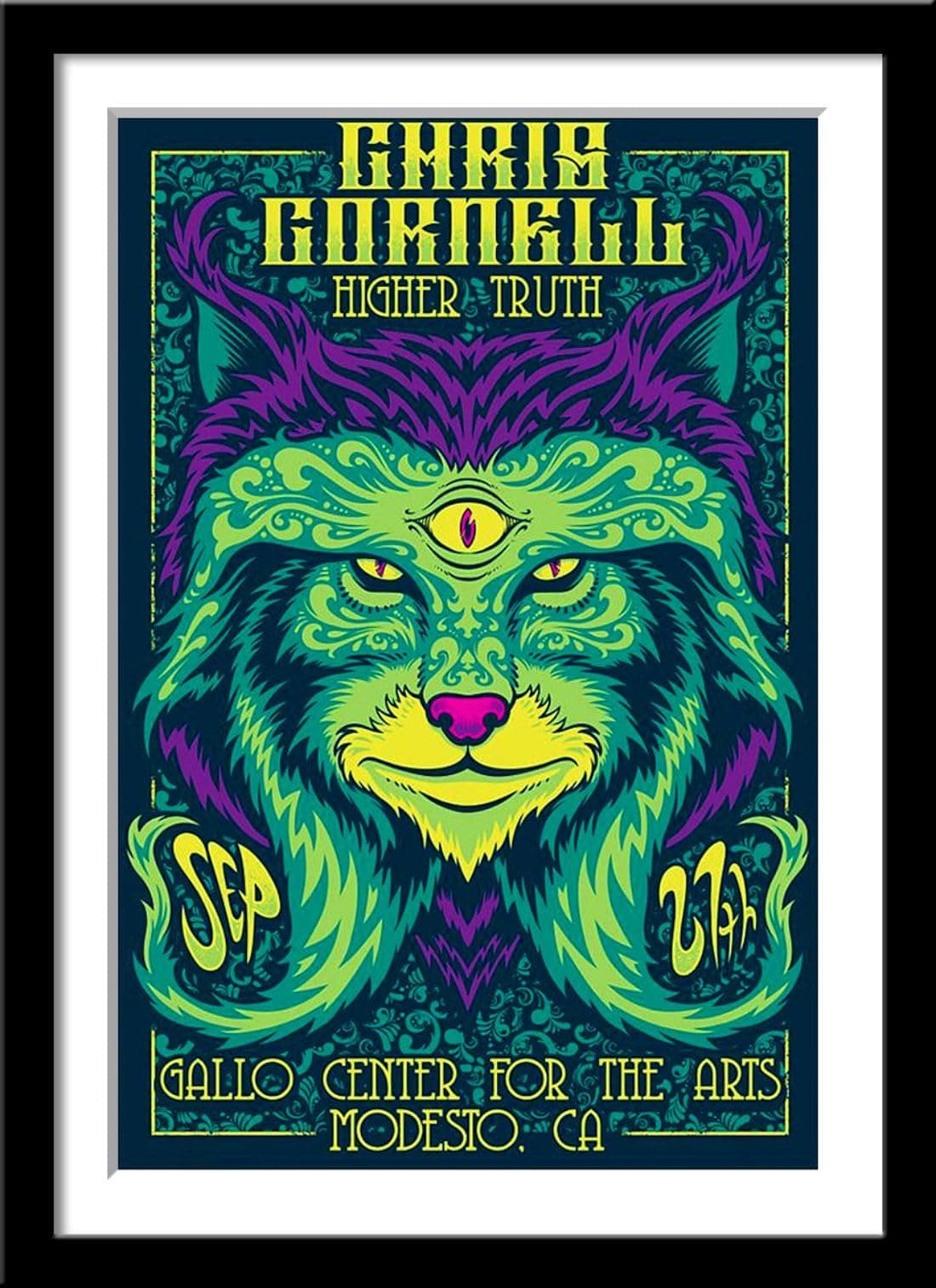 Tallenge - Chris Cornell-Higher Truth-Concert Poster�-Extra Large Poster Framed (Paper,20x30 inches, Multicolour)