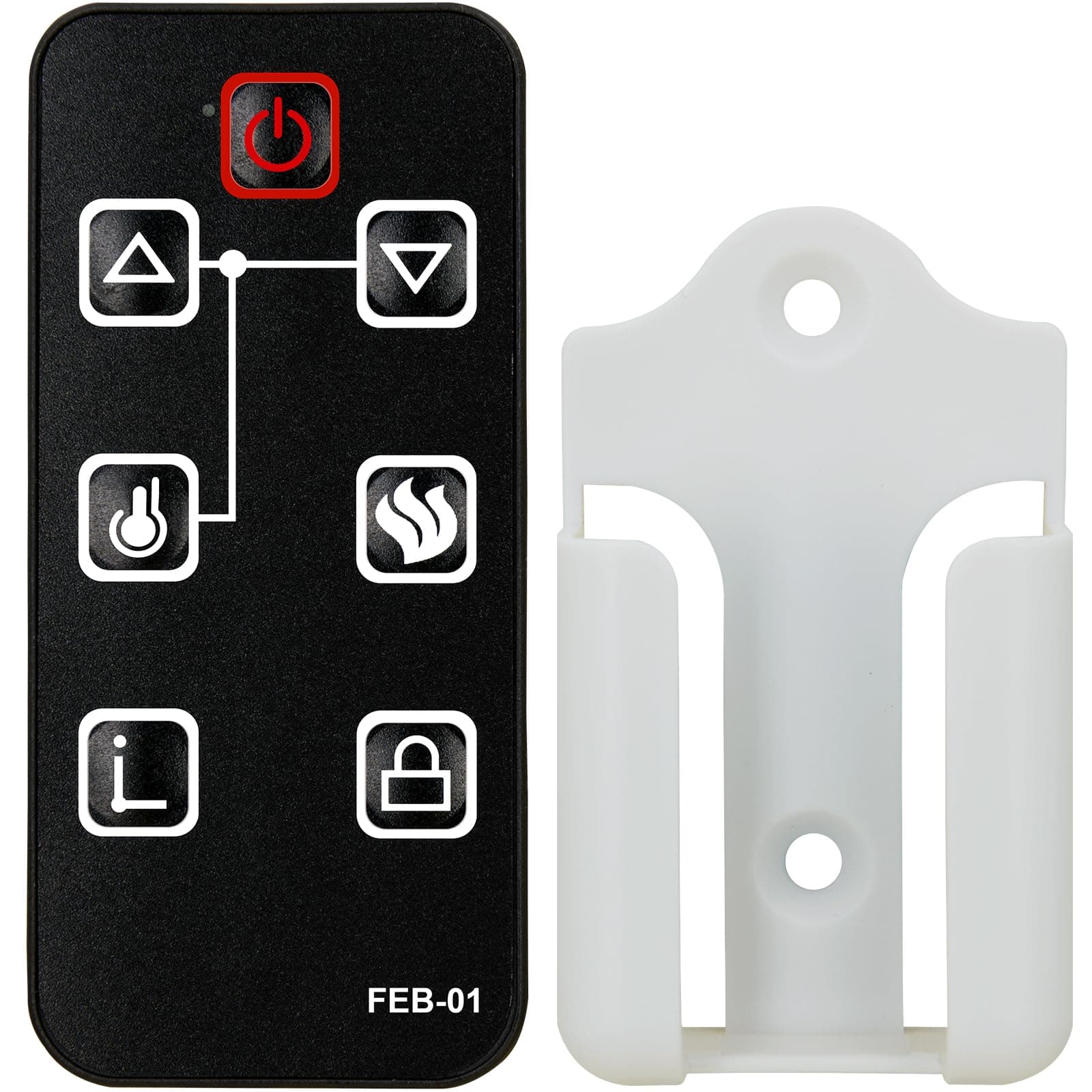Replacement for FEBO Flame Electric Fireplace Remote Control ZHS-30-A 13IN-30-054