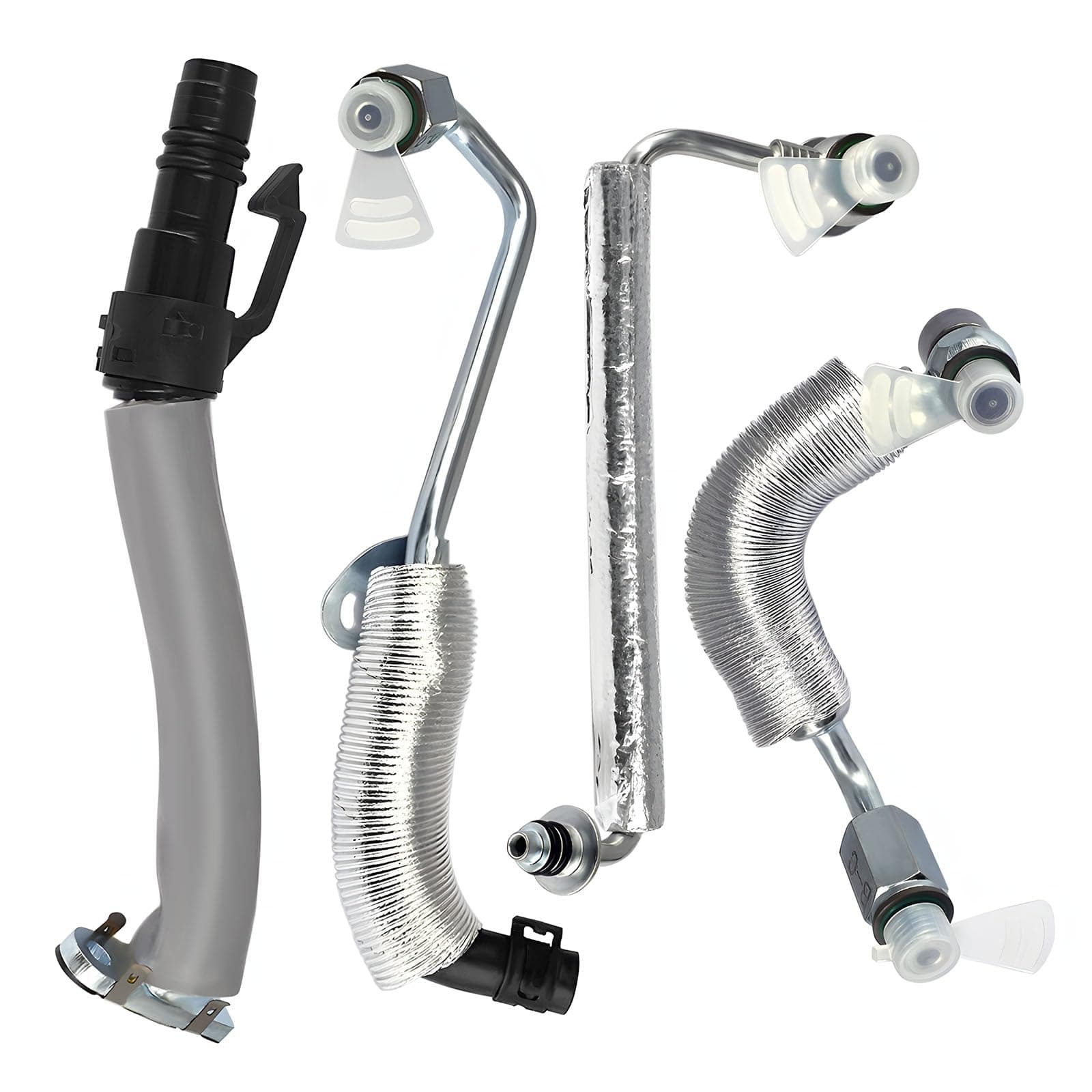 Turbo Oil Return Drain and Oil Feed Pipe 55587854 55592600 Fits for Buick Encore 2013-2019 Chevy Cruze Sonic Trax 1.4L L4