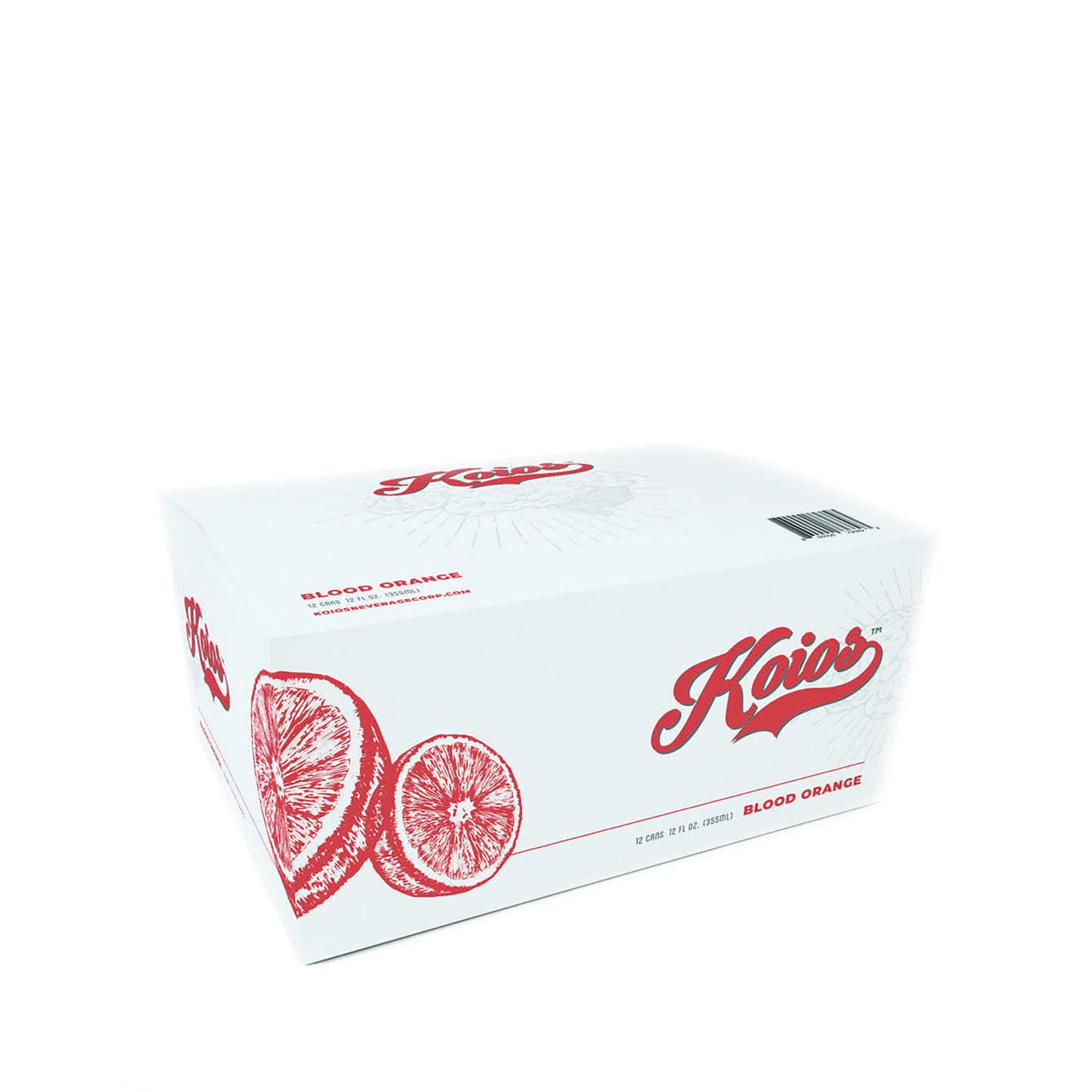 KOIOS SPARKLING BRAIN ENERGY - Blood Orange - Nootropic Beverage, Enhance Brain Function, Memory, Productivity, Contains Lion’s Mane Mushroom & MCT Oil, Natural Caffeine, Gluten-Free, Vegan (12 PACK)