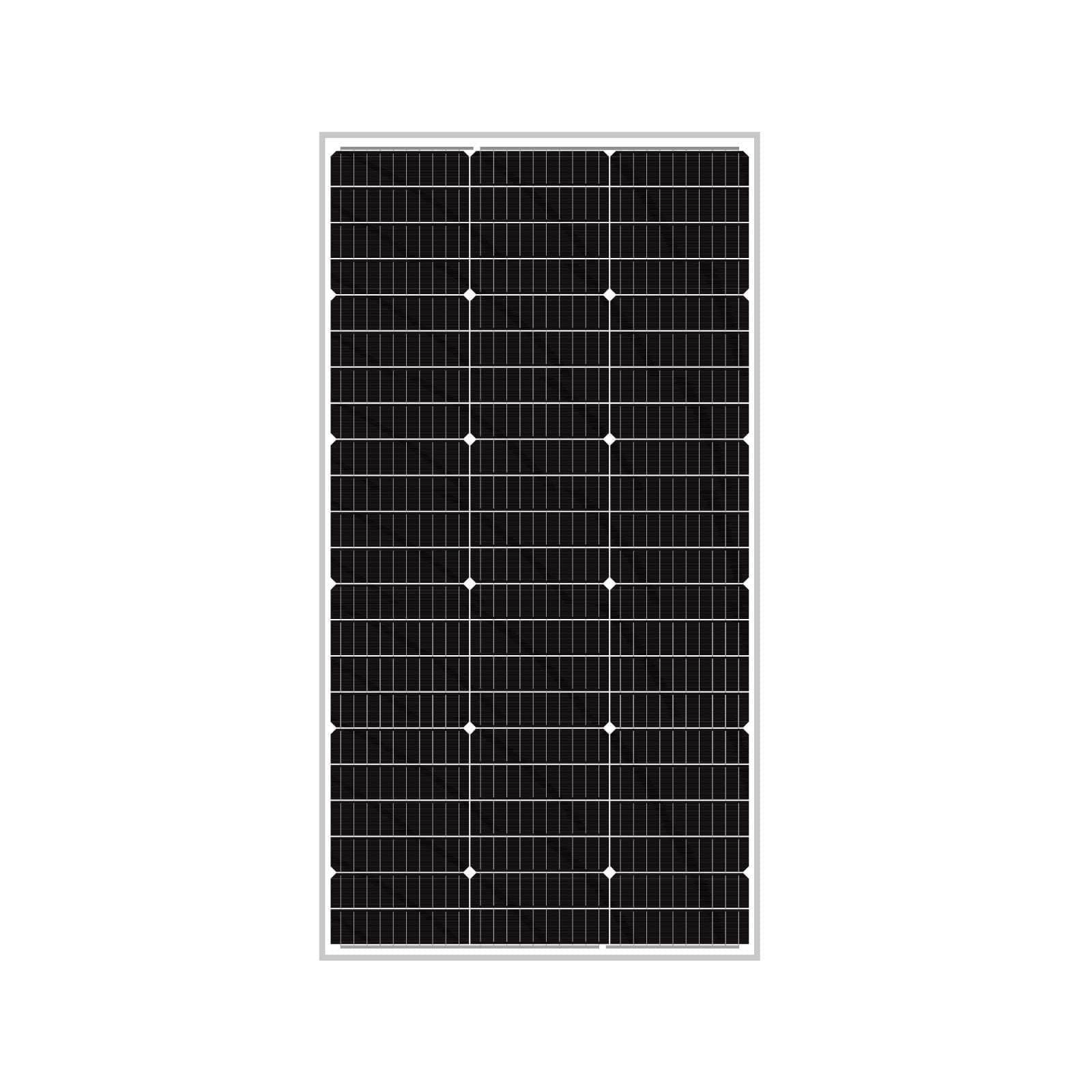 10BB 120W Solar Panel High-Efficiency Monocrystalline 24V PV Module Designed for 24V Off Grid System, Charge Your Battery of RV, Boat, Camper, Trailer, Gate Opener