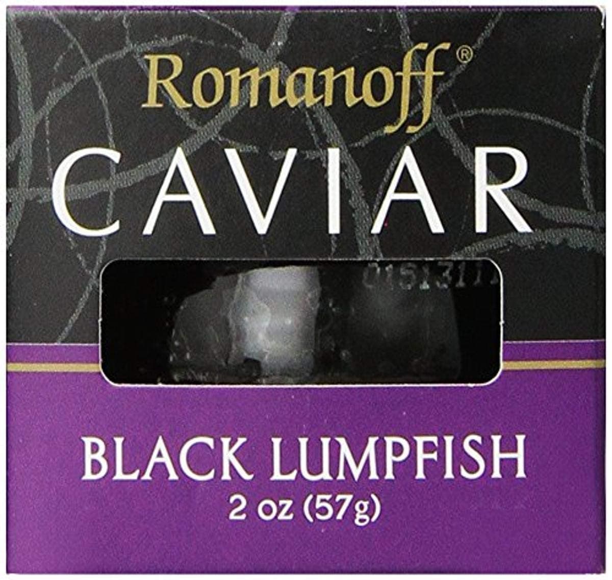 Romanoff Caviar Black Lumpfish, 2 Ounce Jar