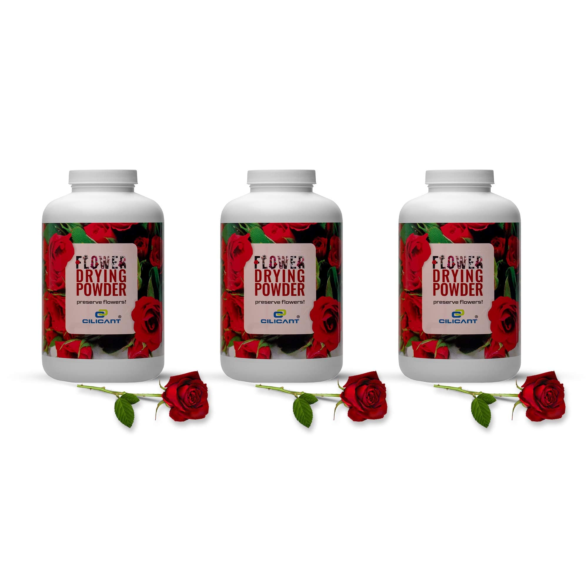 CILICANT Flower Drying Powder for DIY with Dry Flowers, Potpourri, Dry Flower Art, Dried Flower in Resin Decor, Dry Flowers with Silica Gel Powder (pack of 3)