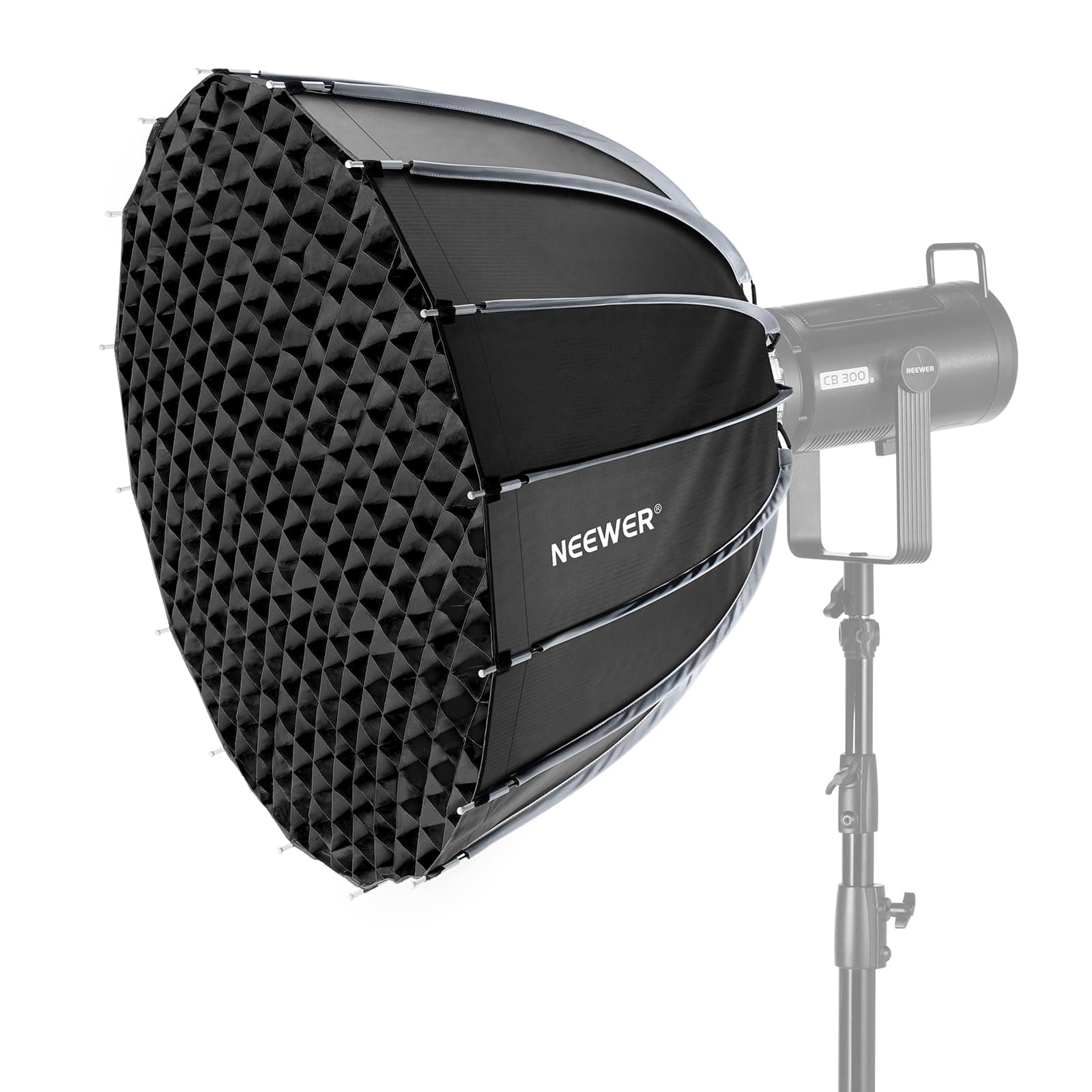 28"/70cm Parabolic Softbox Bowens Mount, Quick Release with Diffusers/Grid/Bag for Video Continuous Lighting CB60 CB200B MS60 MS150B Q4 Compatible with Godox Compatible with Aputure 600d, NS70P