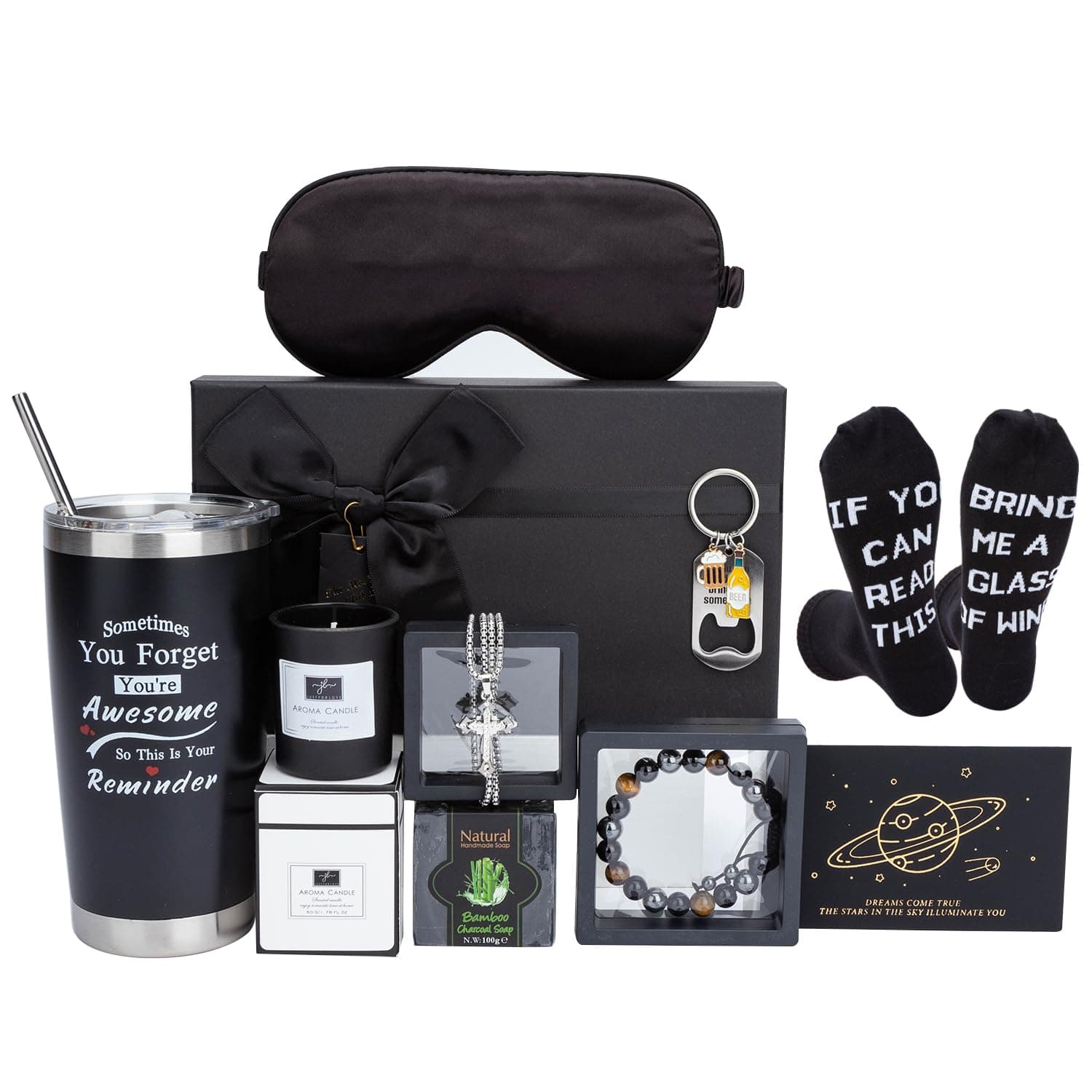 Birthday Gifts for Men Premium Gifts Baskets for Him Gifts Basket Ideas Set Thank You Gifts Man Retirement Gifts Father Birthday Presents for Dad Husband Boyfriend Box Christmas Gifts Baskets