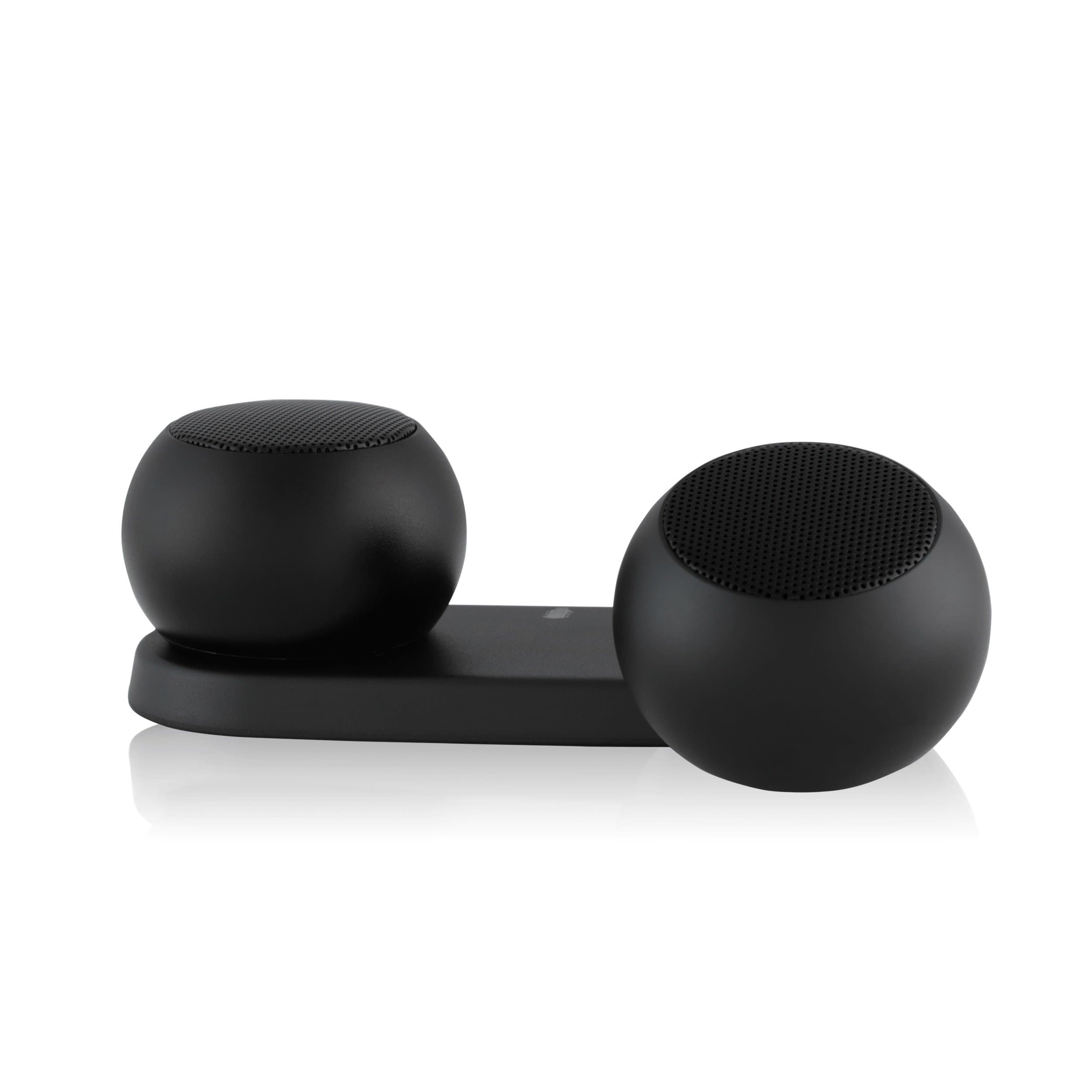 My Heavy Metal Mini Wireless Bluetooth Speakers – Powerful Sound - Use 1 or Link 2 Together for True Wireless Stereo (TWS) Technology – Set of 2 pairable Speakers (Charcoal)